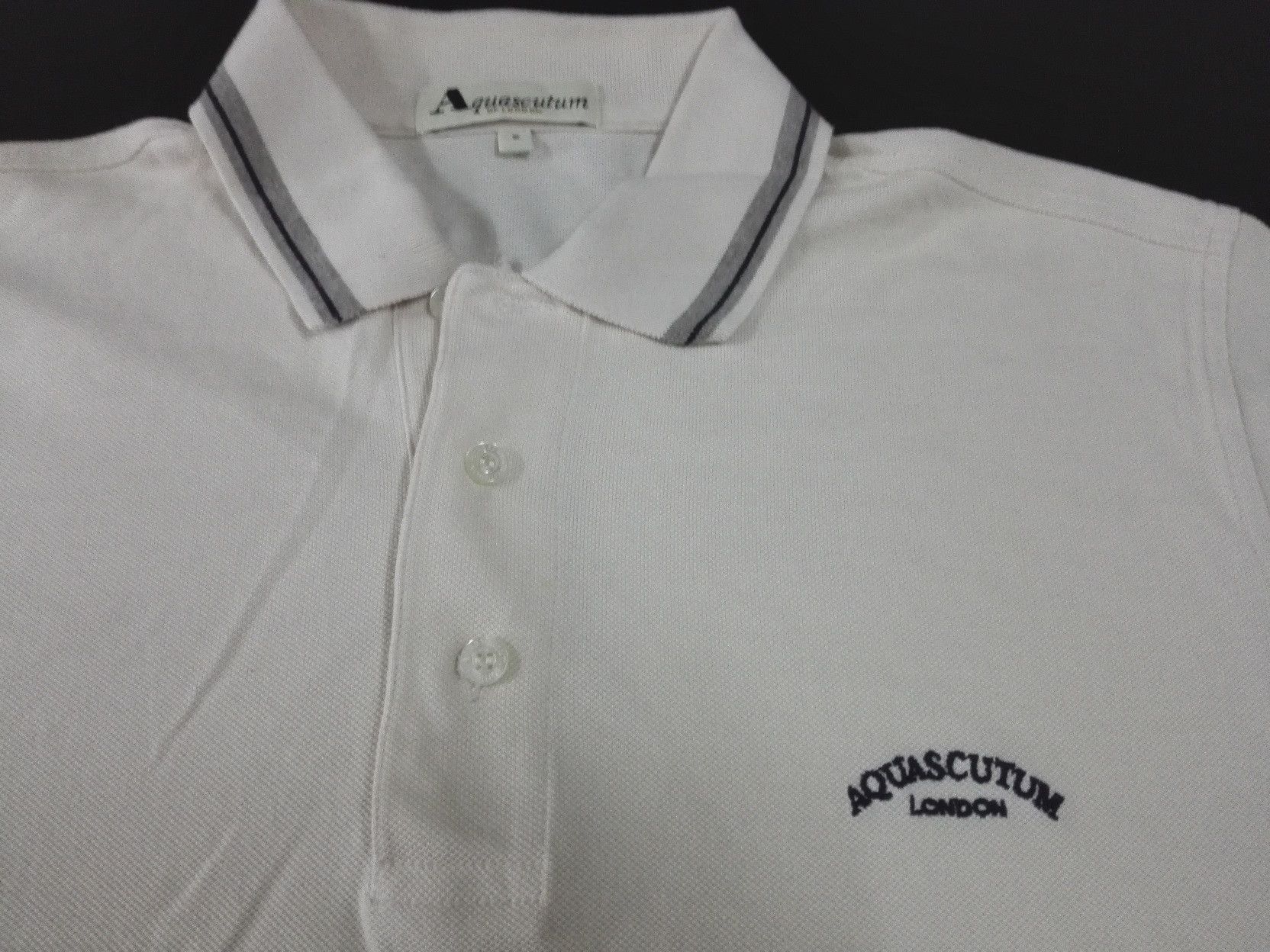 Aquascutum × Designer AQUASCUTUM OF LONDON POLO TEE SHIRT Size US S / EU 44-46 / 1 - 2 Thumbnail