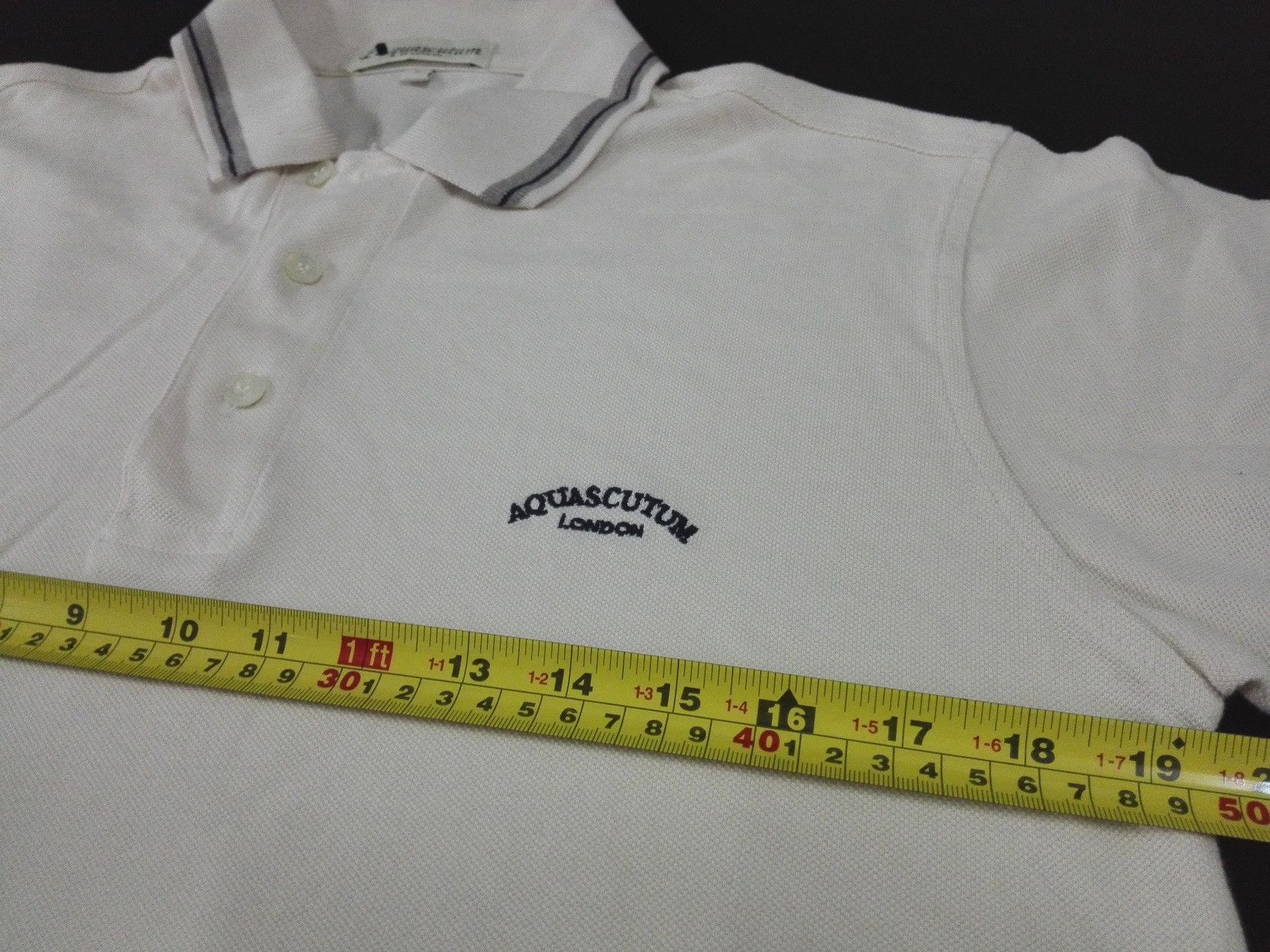 Aquascutum × Designer AQUASCUTUM OF LONDON POLO TEE SHIRT Size US S / EU 44-46 / 1 - 6 Thumbnail