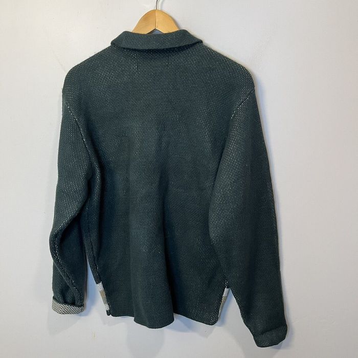 Vintage LAND ROVER Pacsun Sweater Cardigan Small Green Striped Grailed