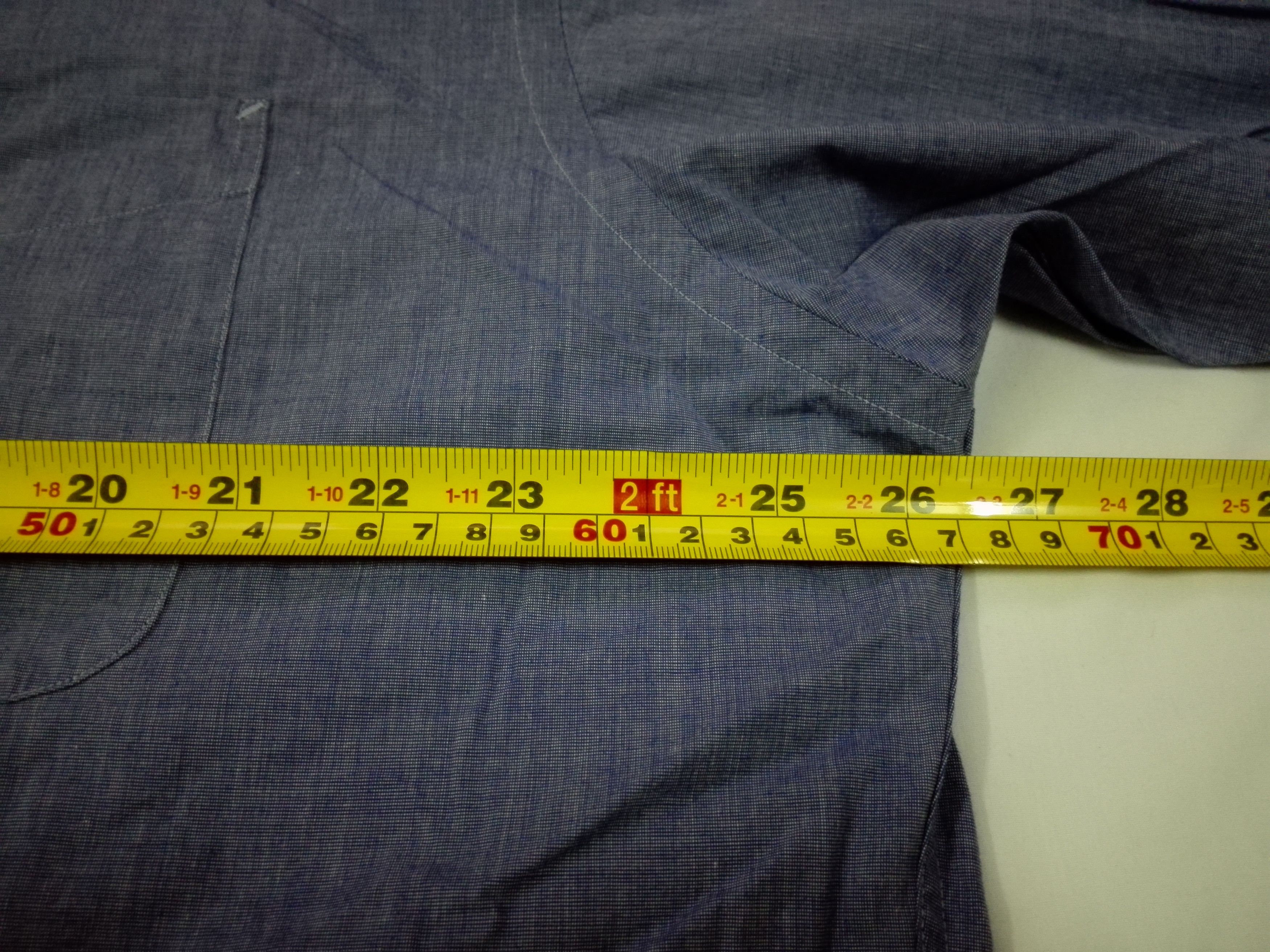 Tommy Hilfiger TOMMY HILFIGER POPUN Button Up Big Size Shirt Baggy Size US XXL / EU 58 / 5 - 4 Thumbnail