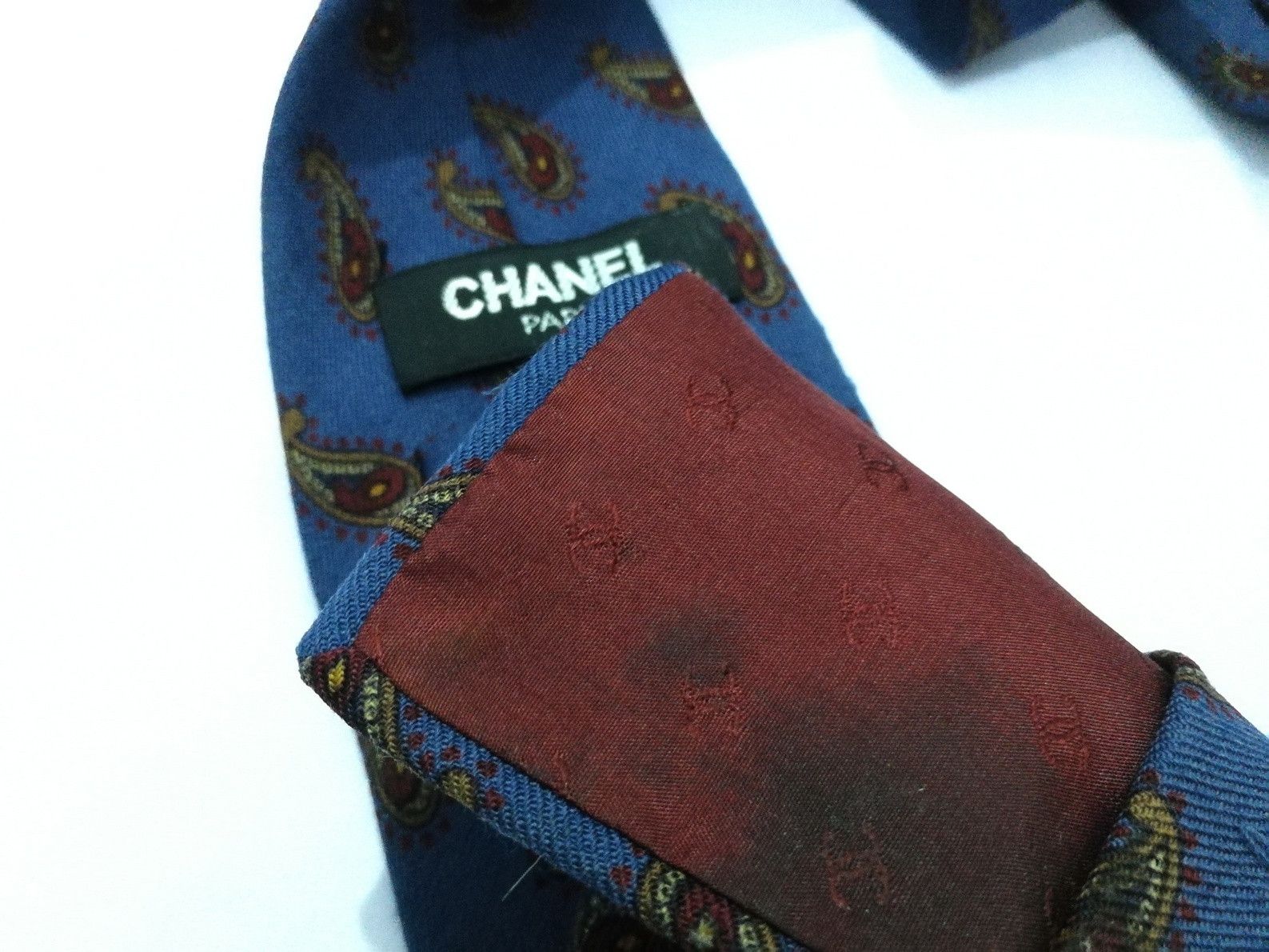 Chanel Chanel Neck Tie Paisley Size ONE SIZE - 2 Thumbnail