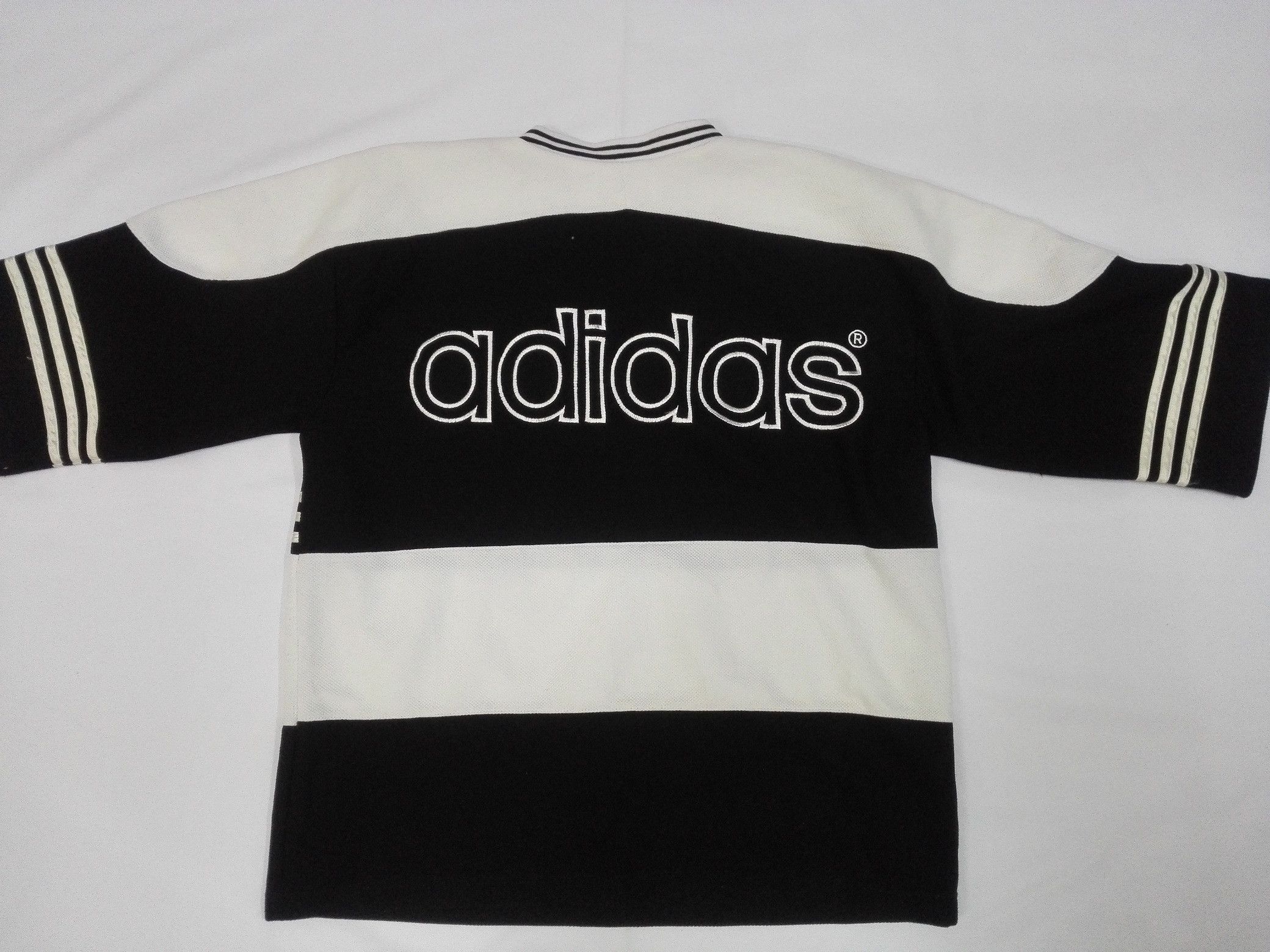 Adidas VINTAGE 90’s ADIDAS TREFOIL BIG LOGO JERSEY Size US L / EU 52-54 / 3 - 11 Thumbnail