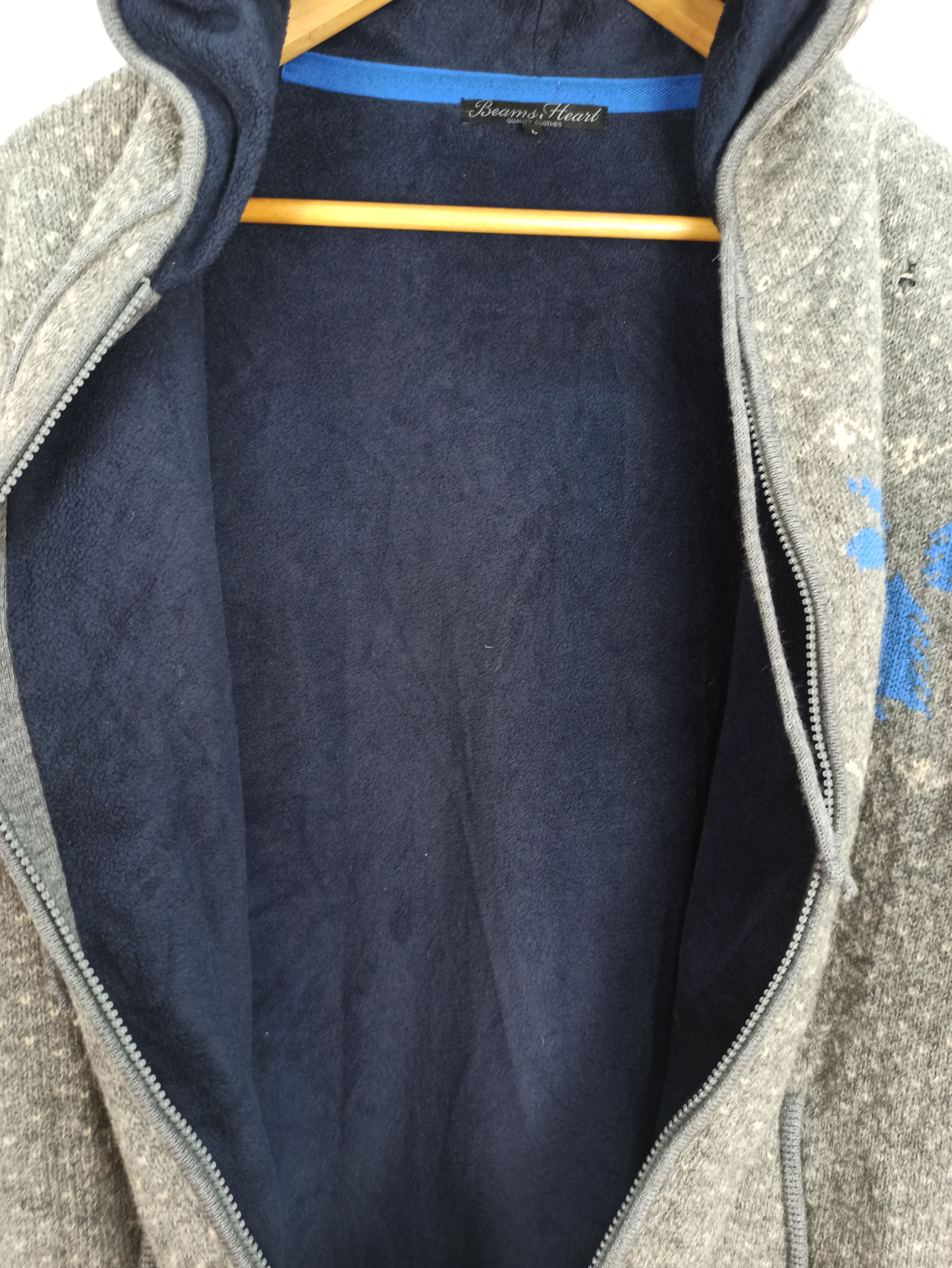 Beams Plus RARE Beams heart Wool Hoodie Sweater Size US L / EU 52-54 / 3 - 7 Thumbnail