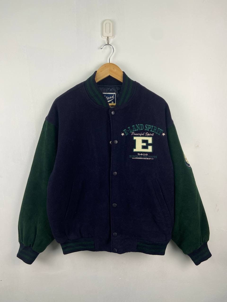 Vintage Vintage 90s E Land College Varsity Jacket Size US M / EU 48-50 / 2 - 1 Thumbnail