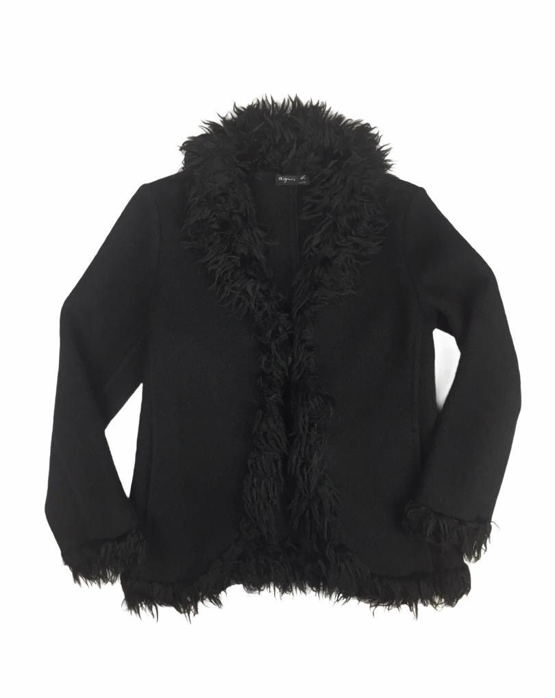 agnes b. LUXURY AGNES B. FURRY BUTTON LESS JACKET Size S / US 4 / IT 40 - 5 Thumbnail