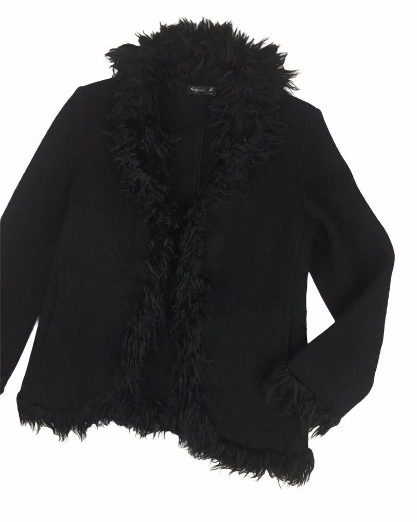 agnes b. LUXURY AGNES B. FURRY BUTTON LESS JACKET Size S / US 4 / IT 40 - 4 Thumbnail