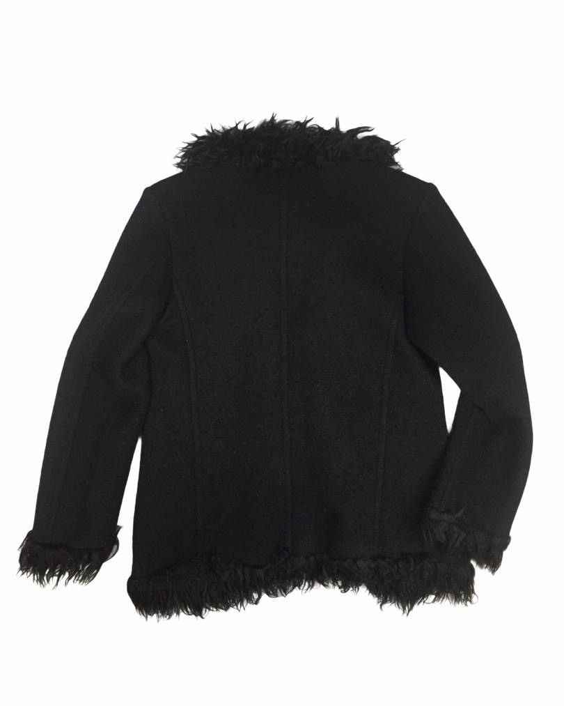 agnes b. LUXURY AGNES B. FURRY BUTTON LESS JACKET Size S / US 4 / IT 40 - 3 Thumbnail