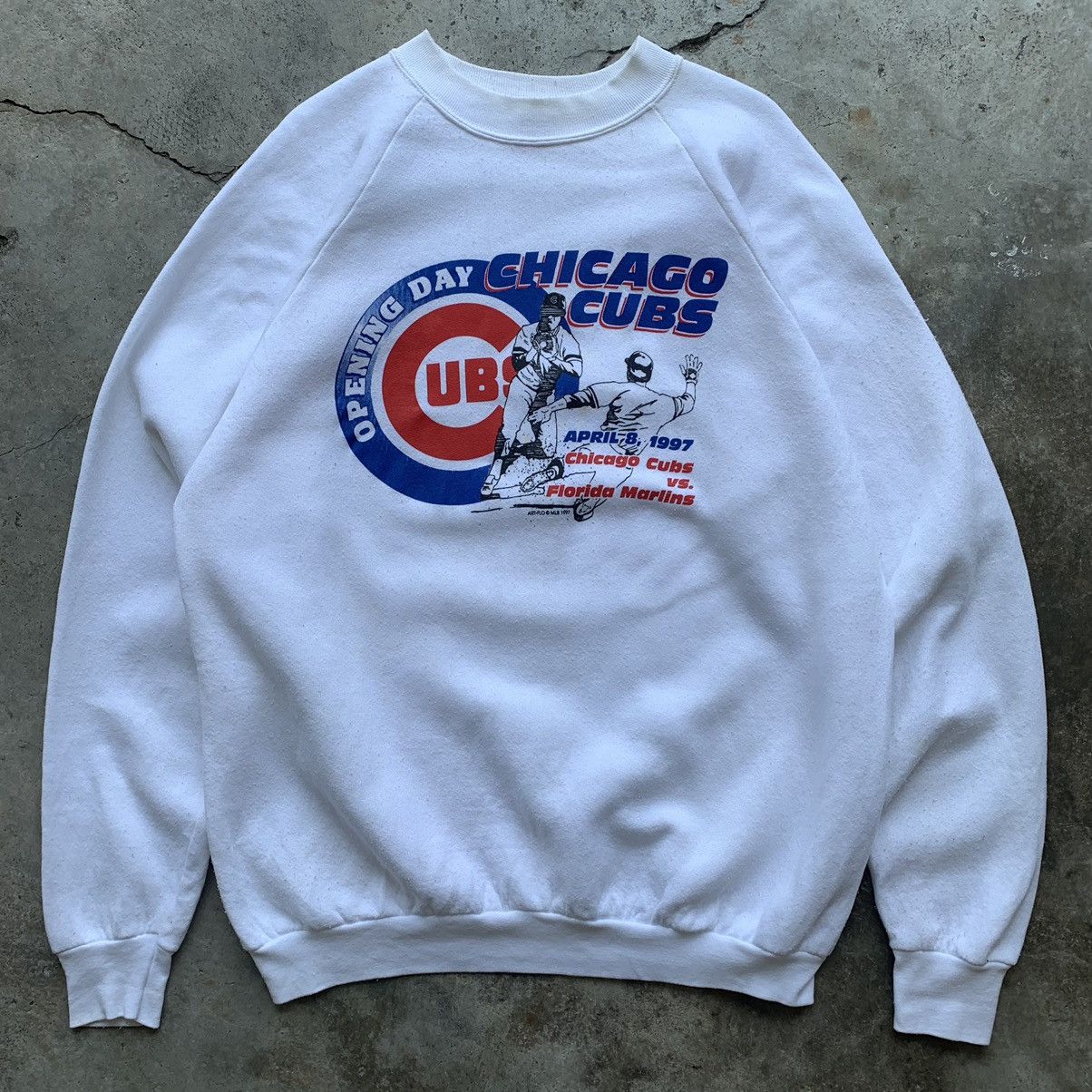 Chicago cubs vs florida marlins sweatshirt vintage MLB 90s