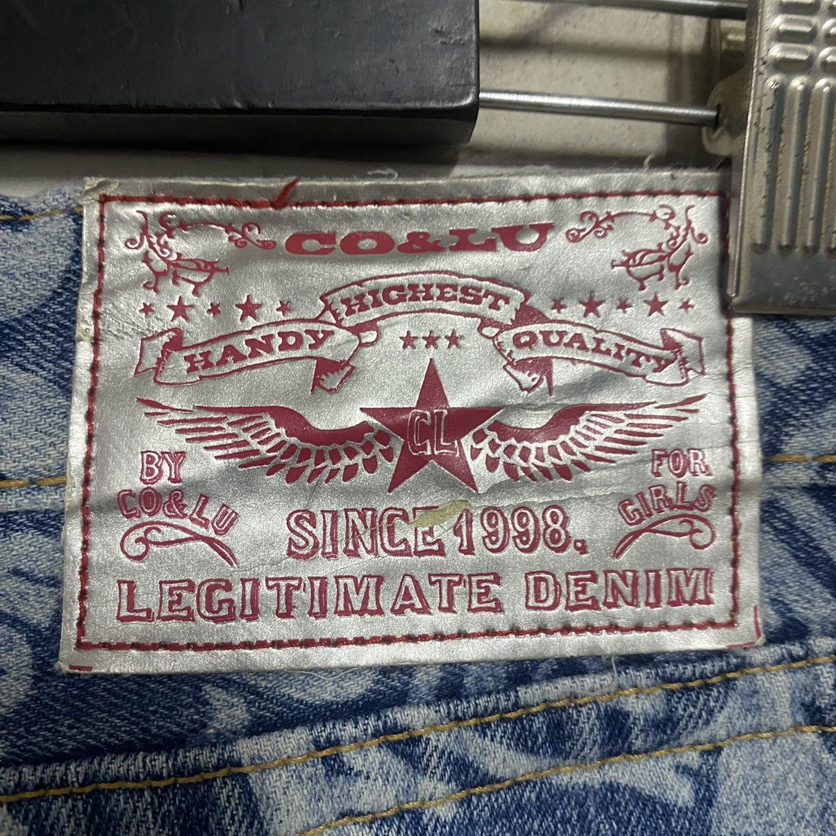 Hysteric Glamour Japanese Brand Co&lu Smiley Full Print Denim Jeans Size US 30 / EU 46 - 18 Thumbnail