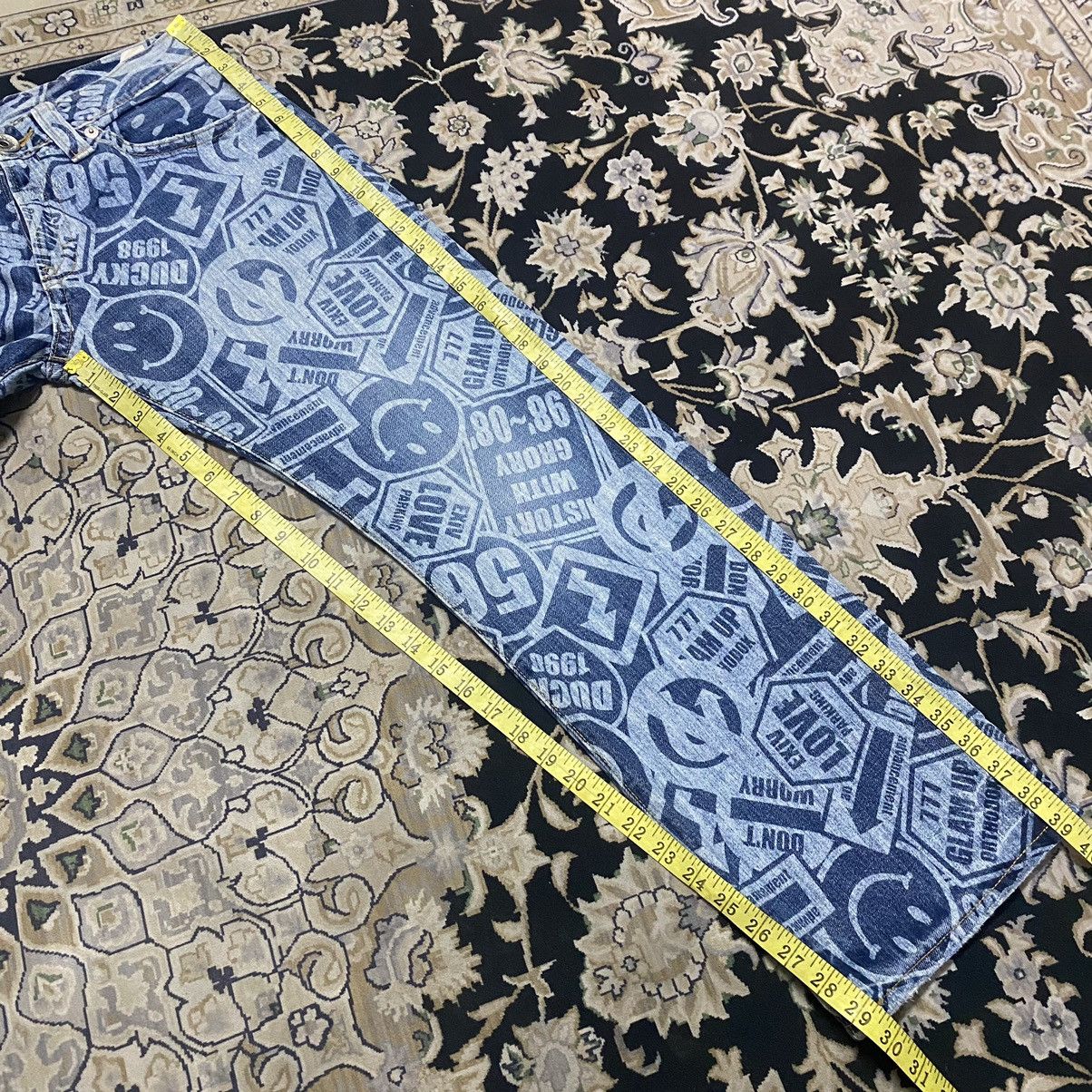 Hysteric Glamour Japanese Brand Co&lu Smiley Full Print Denim Jeans Size US 30 / EU 46 - 22 Thumbnail
