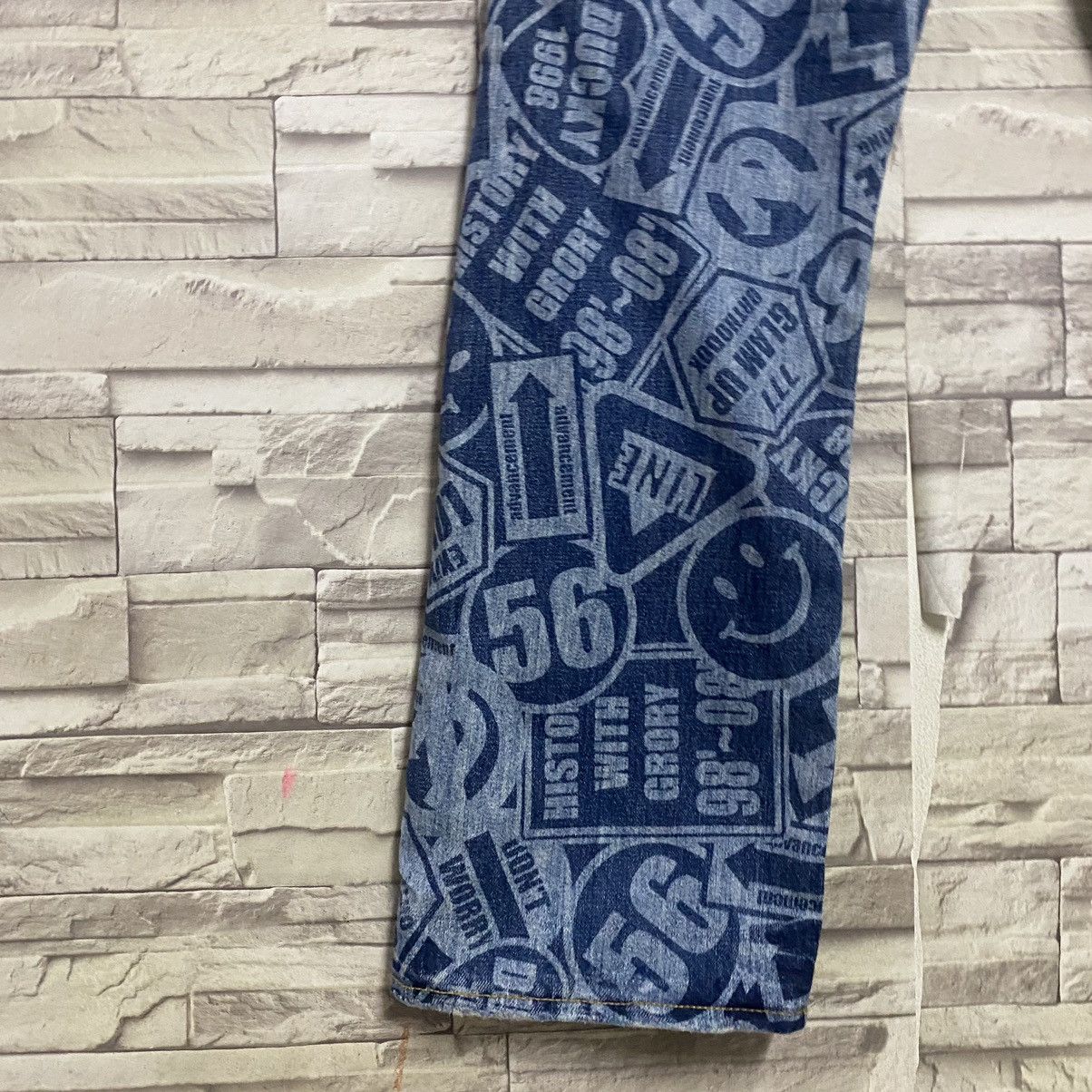Hysteric Glamour Japanese Brand Co&lu Smiley Full Print Denim Jeans Size US 30 / EU 46 - 17 Thumbnail