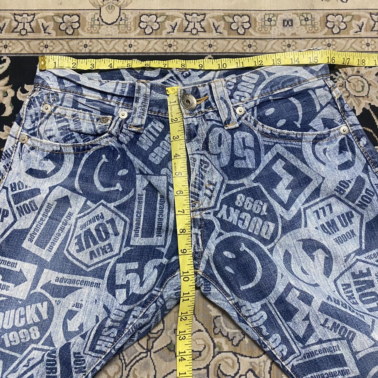 Hysteric Glamour Japanese Brand Co&lu Smiley Full Print Denim Jeans Size US 30 / EU 46 - 21 Thumbnail