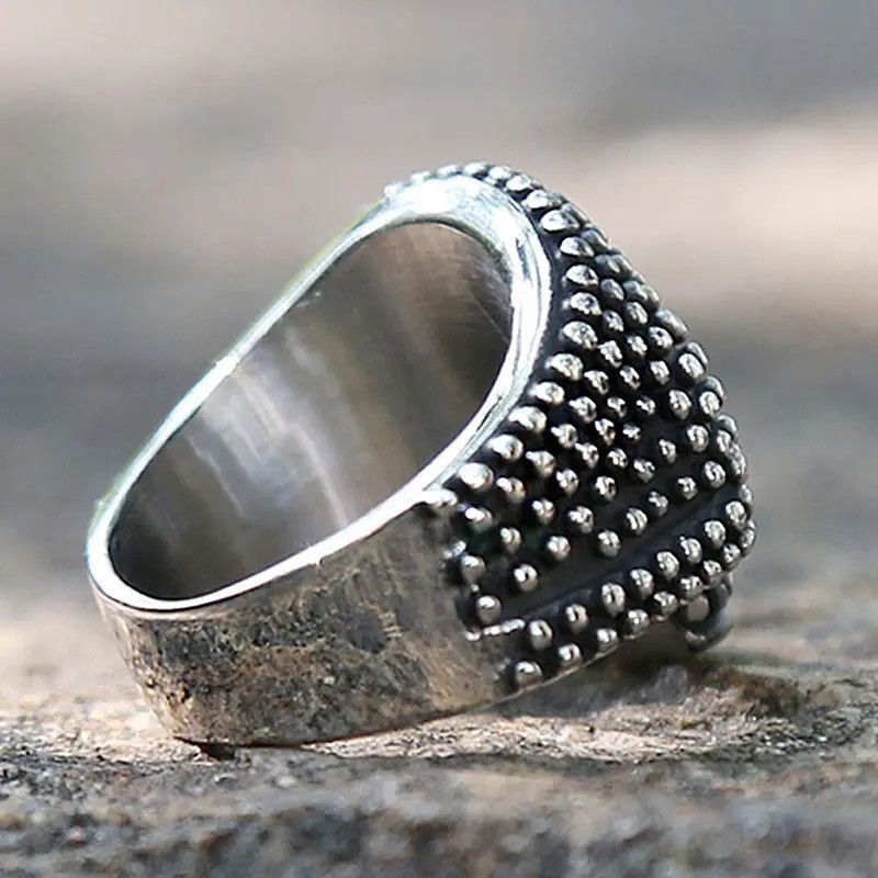 Jewelry Black Bump Skull Ring Size ONE SIZE - 2 Thumbnail
