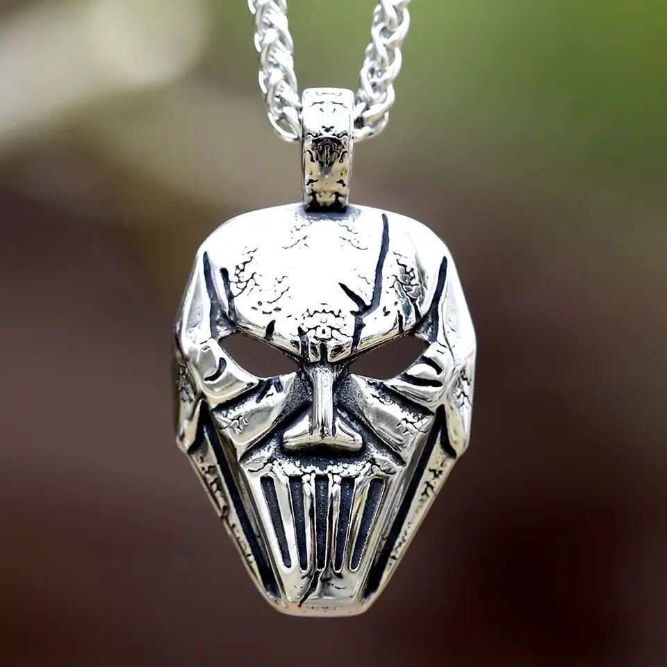 Jewelry Skull Mask Pendant Necklace Size ONE SIZE - 1 Thumbnail