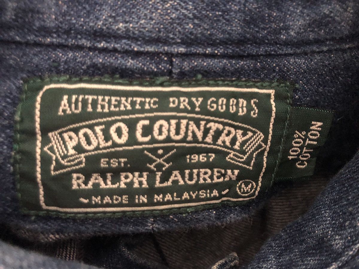 Polo Ralph Lauren 90s Polo Country Ralph Lauren Small Pony Denim Shirt Size US M / EU 48-50 / 2 - 18 Thumbnail