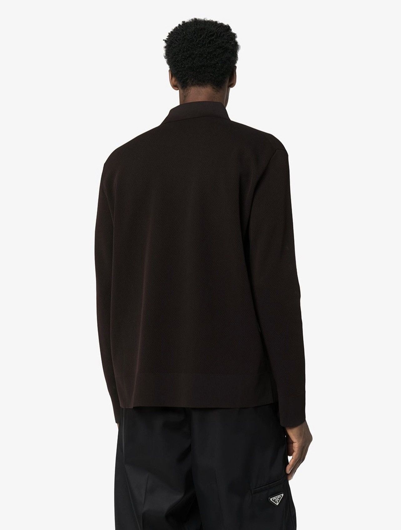 Bottega Veneta Bottega Veneta Chocolate Brown Double Pique Technical Size US L / EU 52-54 / 3 - 2 Thumbnail