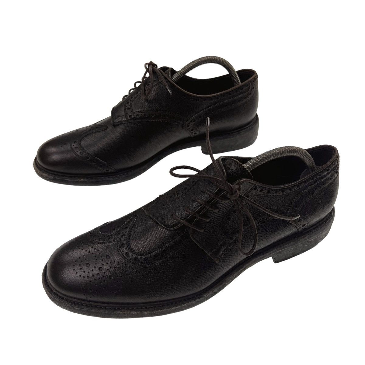 Burberry Burberry Rayford Asymmetrical Brown Leather Brogues Size US 10.5 / EU 43-44 - 1 Thumbnail