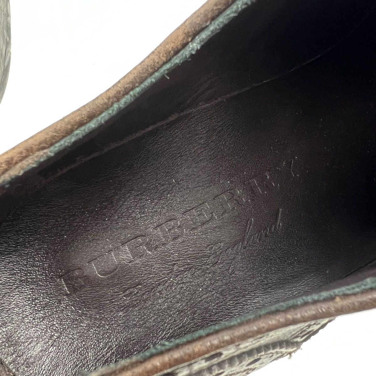 Burberry Burberry Rayford Asymmetrical Brown Leather Brogues Size US 10.5 / EU 43-44 - 7 Thumbnail