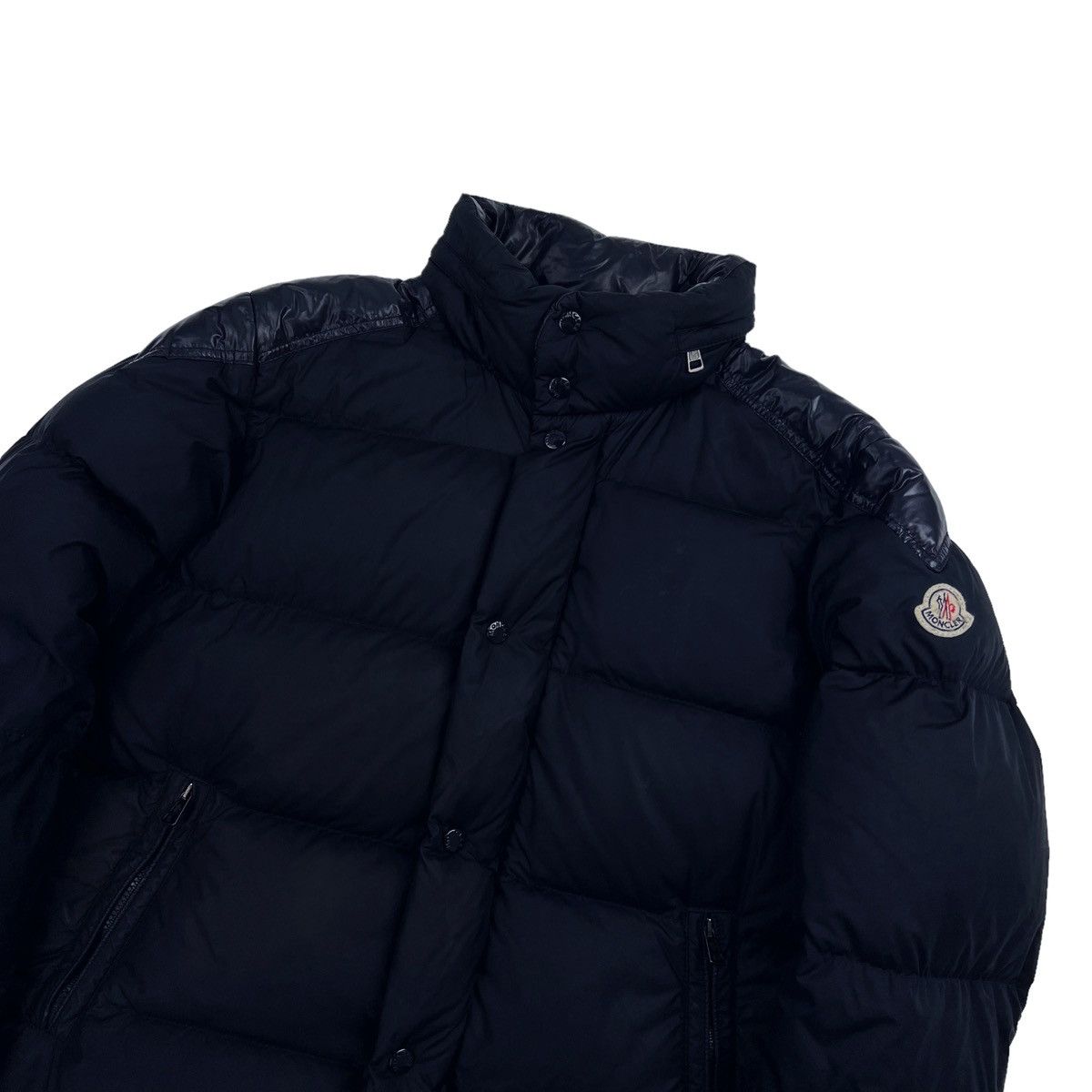 image of Moncler Navy Chevalier Puffer Jacket, Men's (Size Large)