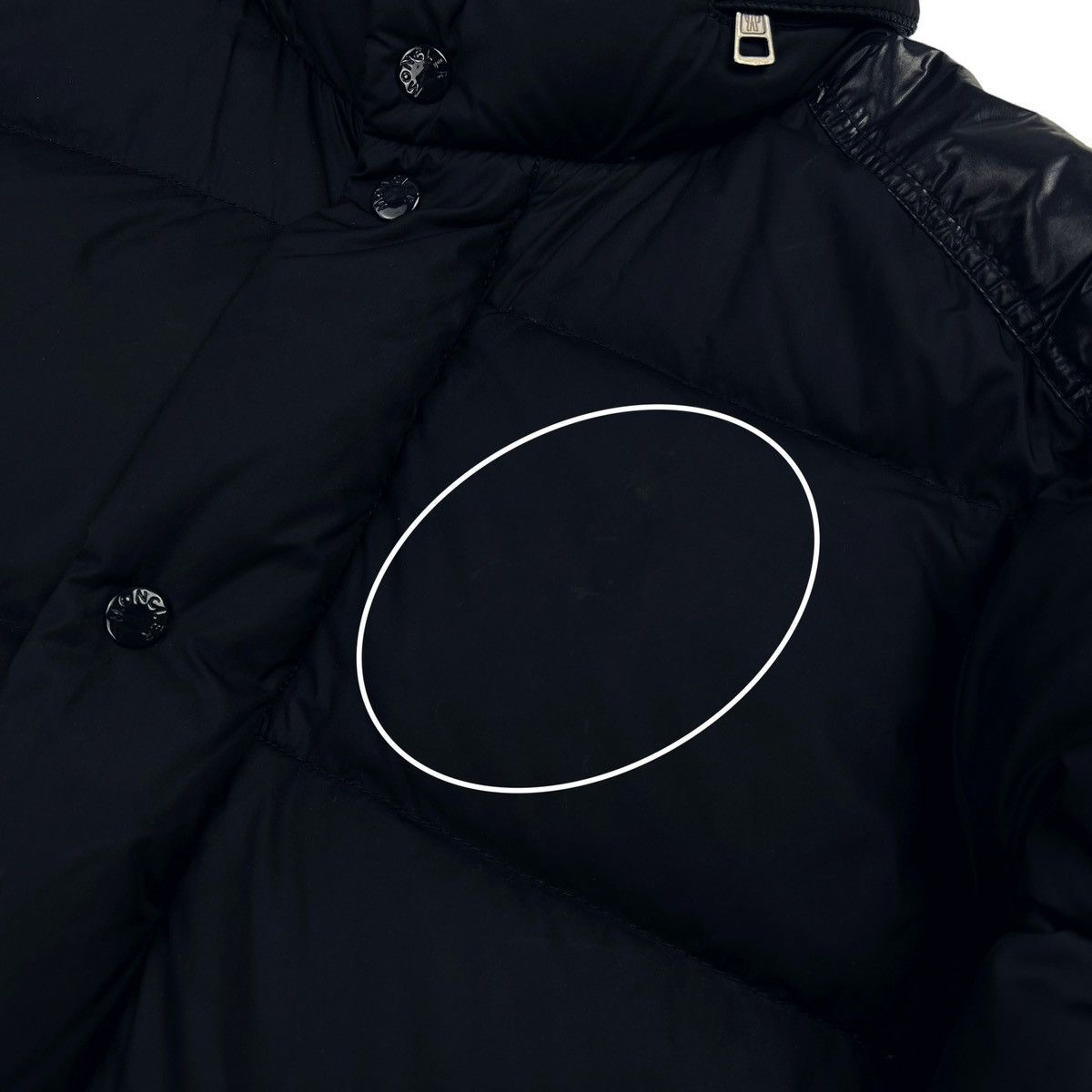 Moncler Moncler Navy Chevalier Puffer Jacket Size US L / EU 52-54 / 3 - 3 Thumbnail