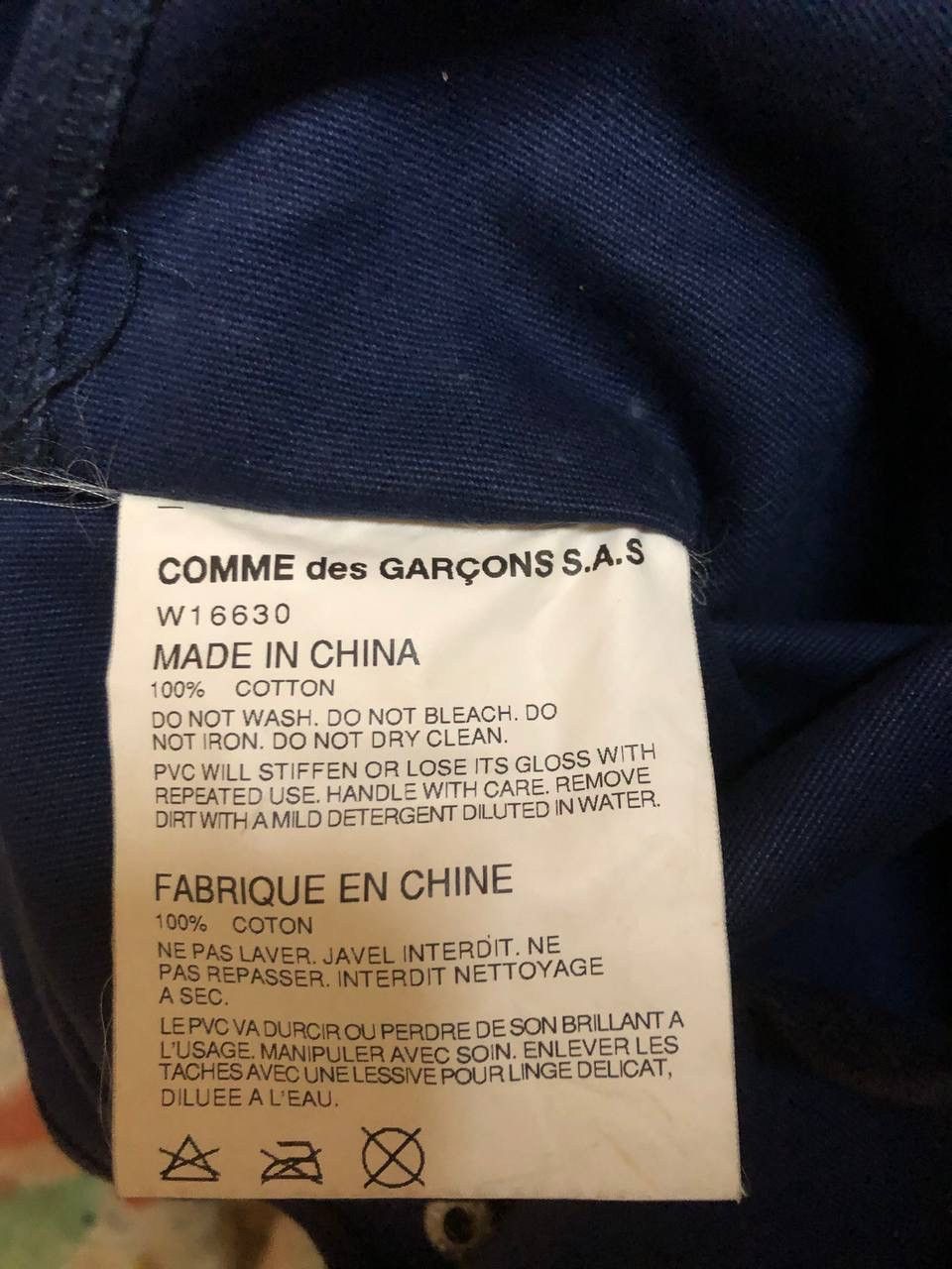 Comme des Garcons Comme Des Garcons Messenger Bag Shoulder Bag Blue Archieve Size ONE SIZE - 7 Thumbnail