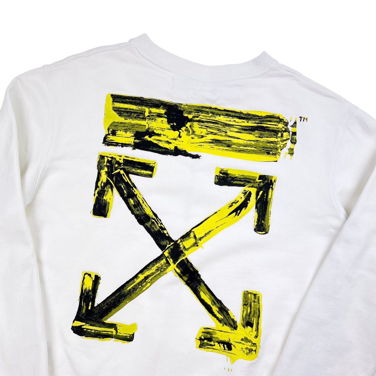 image of Off White Off-White Acrylic Arrows Sweatshirt, Men's (Size Small)