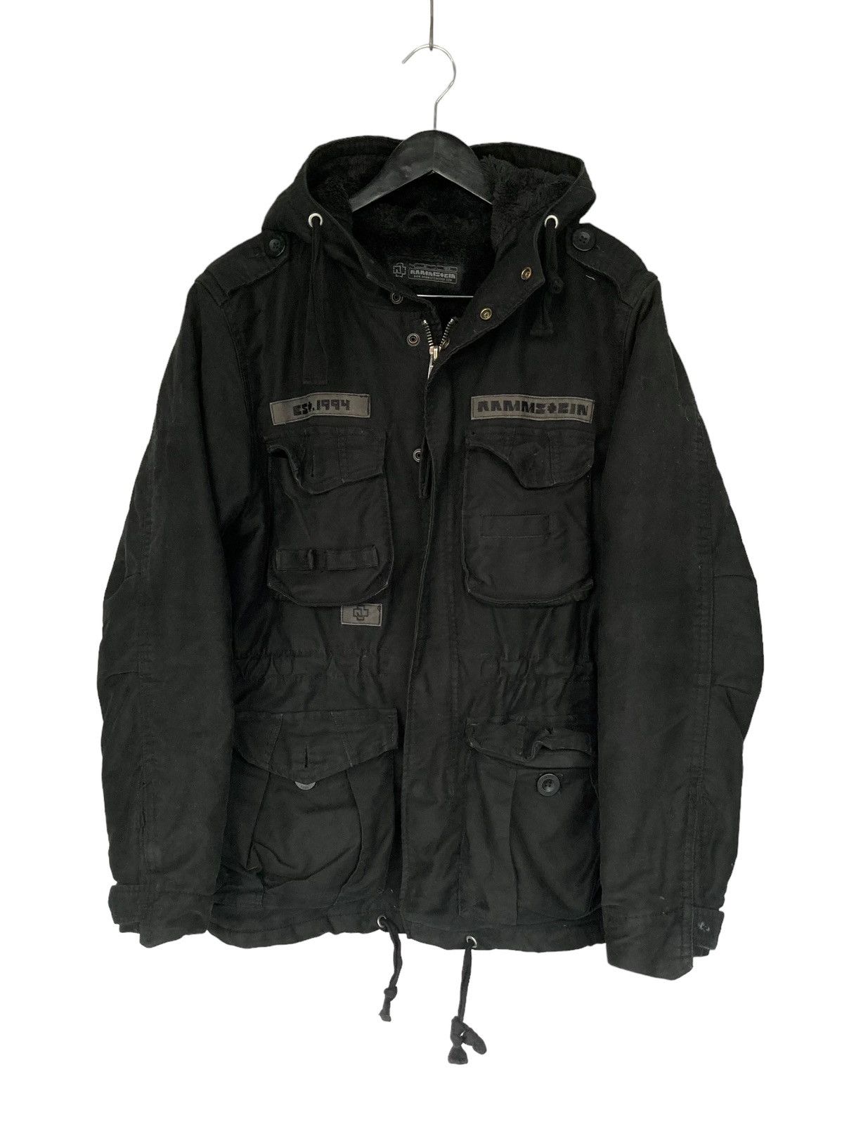 Rammstein Multipocket Cargo Military Jacket Parka Merch