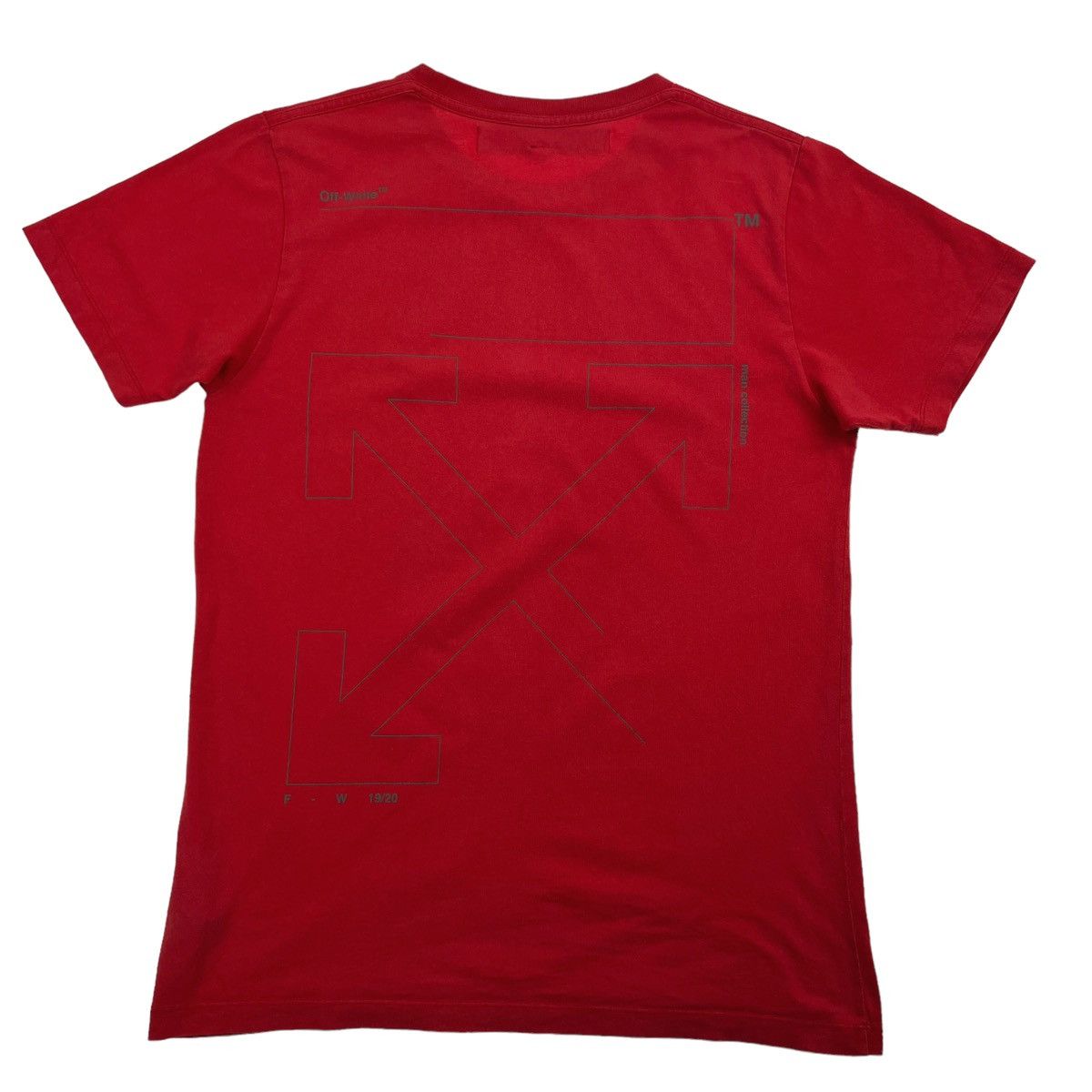 Off-White Off-White Unfinished Arrows Red T Shirt Size US M / EU 48-50 / 2 - 3 Thumbnail