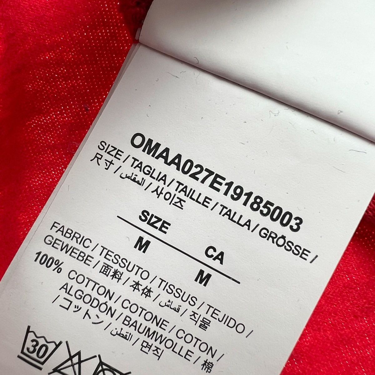 Off-White Off-White Unfinished Arrows Red T Shirt Size US M / EU 48-50 / 2 - 6 Thumbnail