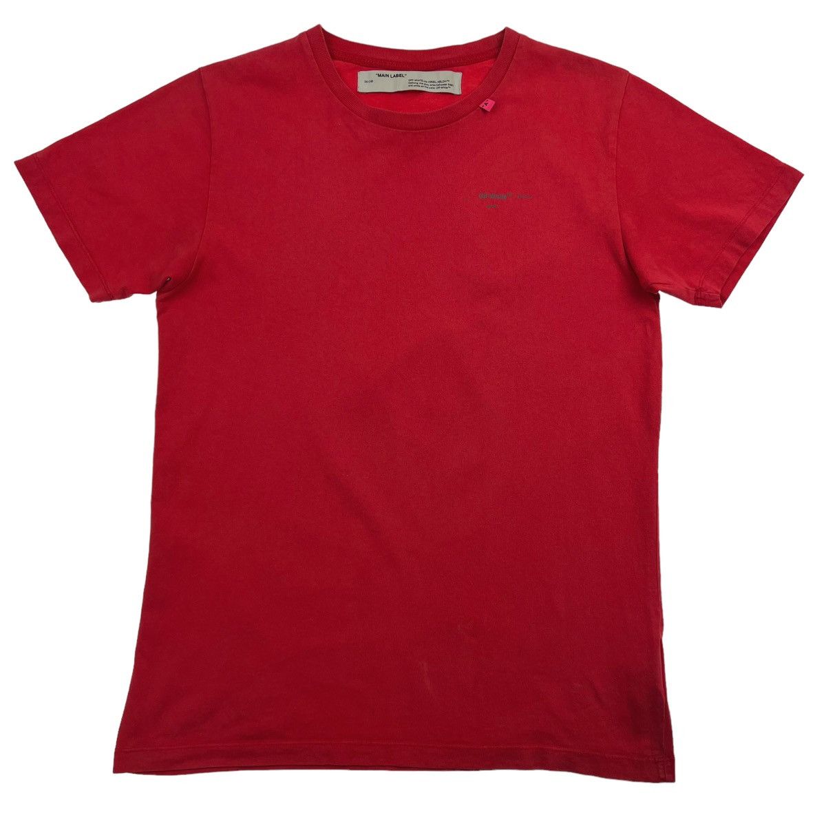 Off-White Off-White Unfinished Arrows Red T Shirt Size US M / EU 48-50 / 2 - 2 Thumbnail