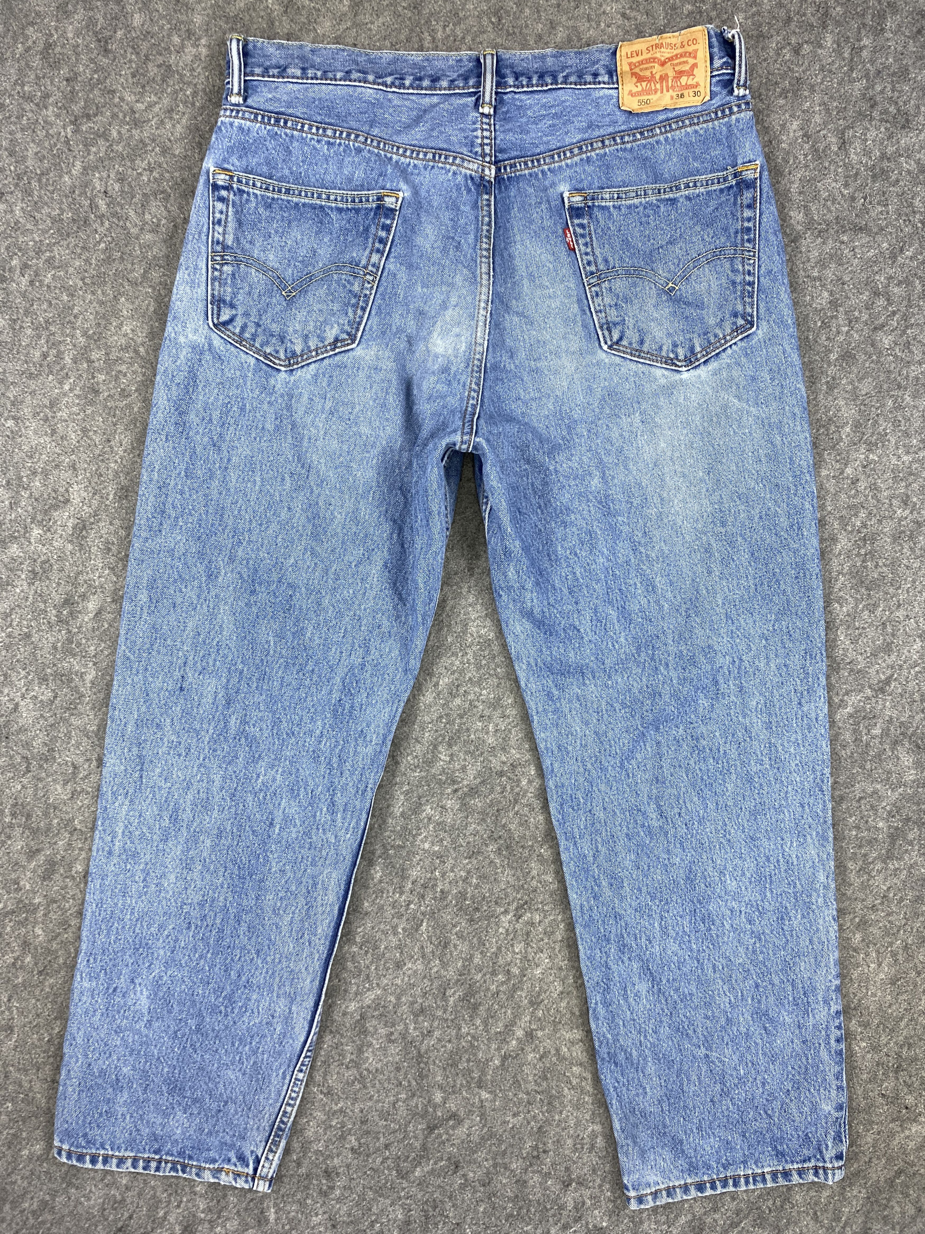 Levi's Blue Vintage Levi's 550 Jeans 36x29.5 Denim -SJ018 Size US 36 / EU 52 - 2 Thumbnail