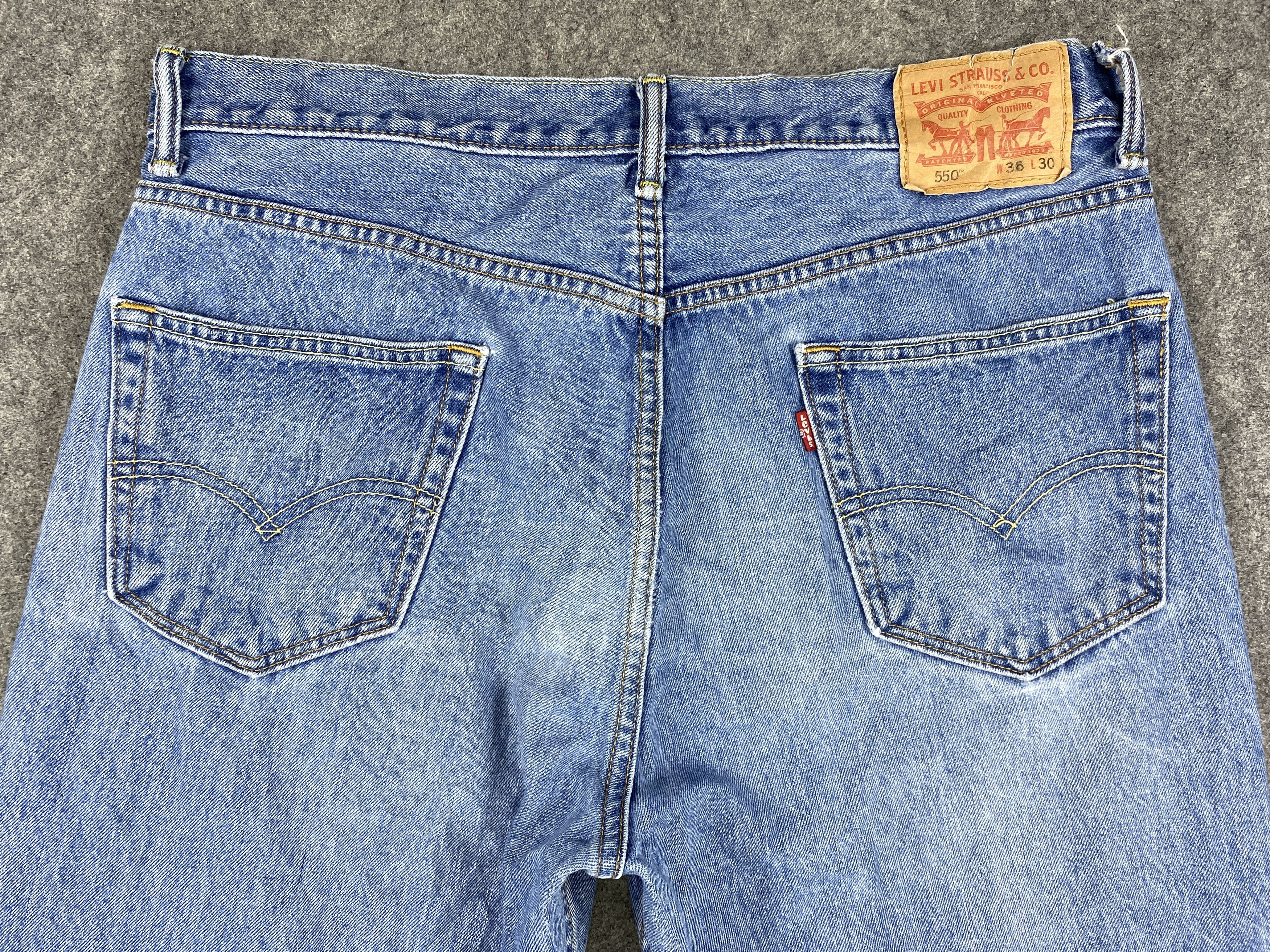 Levi's Blue Vintage Levi's 550 Jeans 36x29.5 Denim -SJ018 Size US 36 / EU 52 - 4 Thumbnail