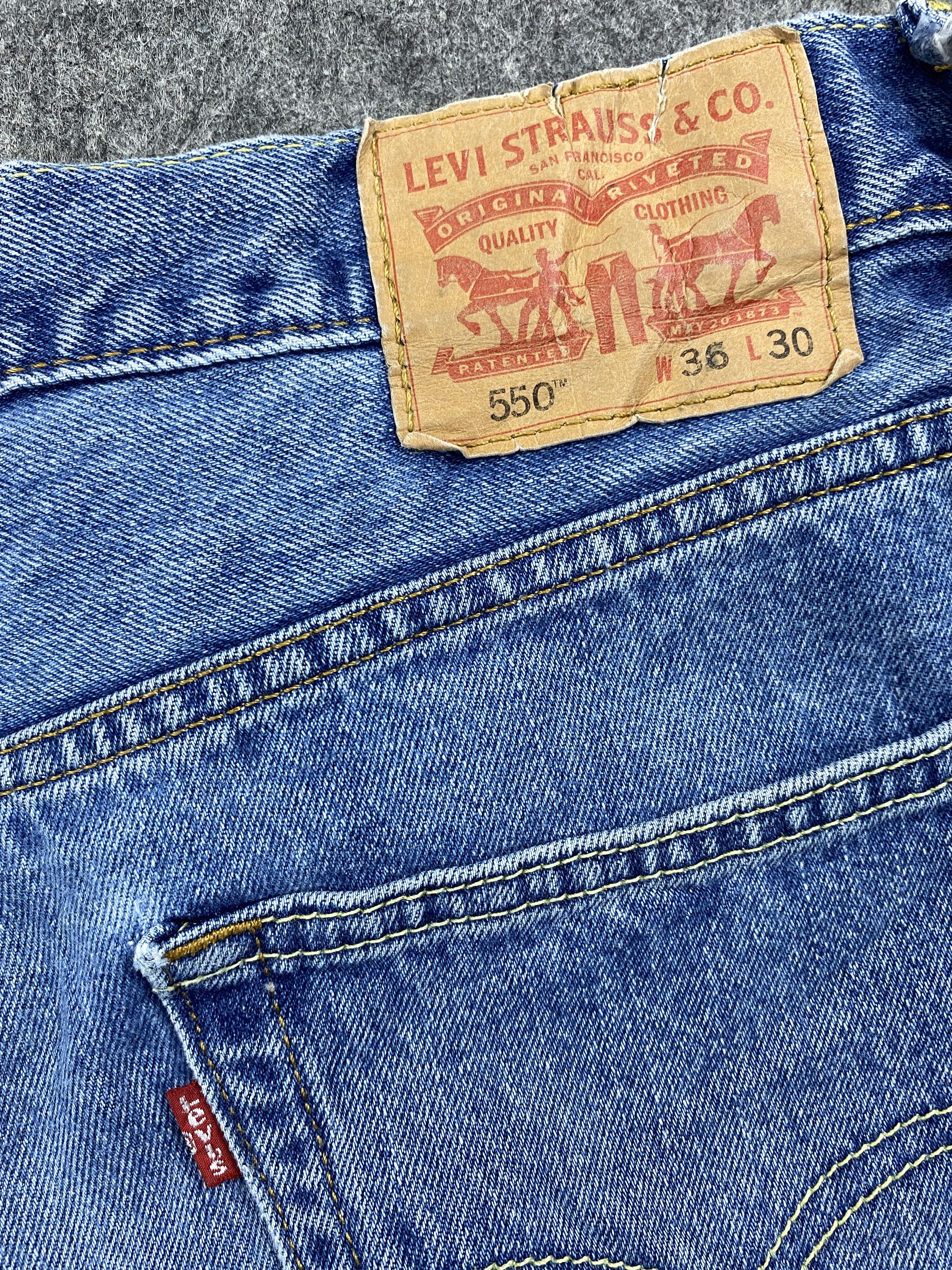 Levi's Blue Vintage Levi's 550 Jeans 36x29.5 Denim -SJ018 Size US 36 / EU 52 - 9 Thumbnail