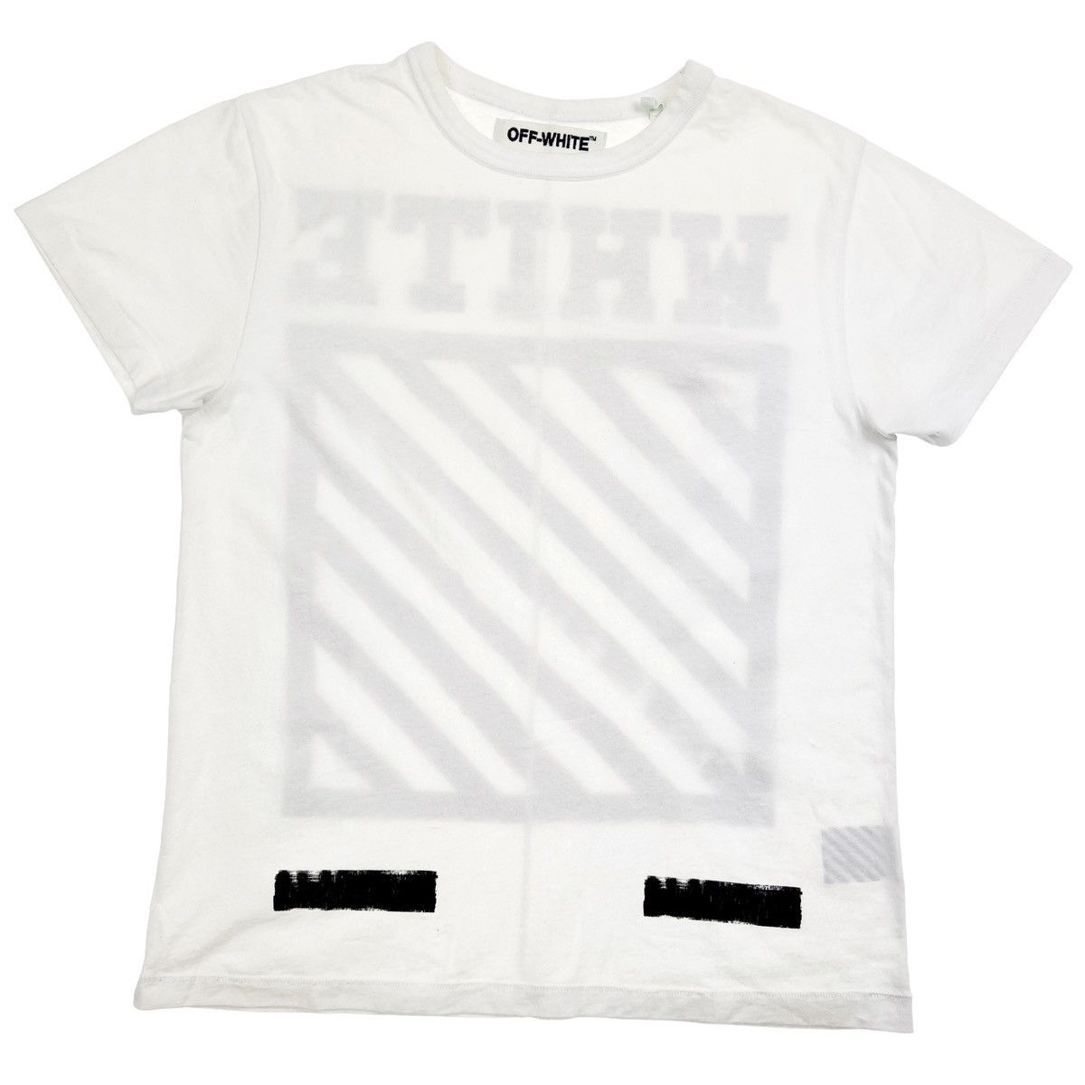 Off-White Off-White Brush Diagonal T Shirt Size US XS / EU 42 / 0 - 2 Thumbnail