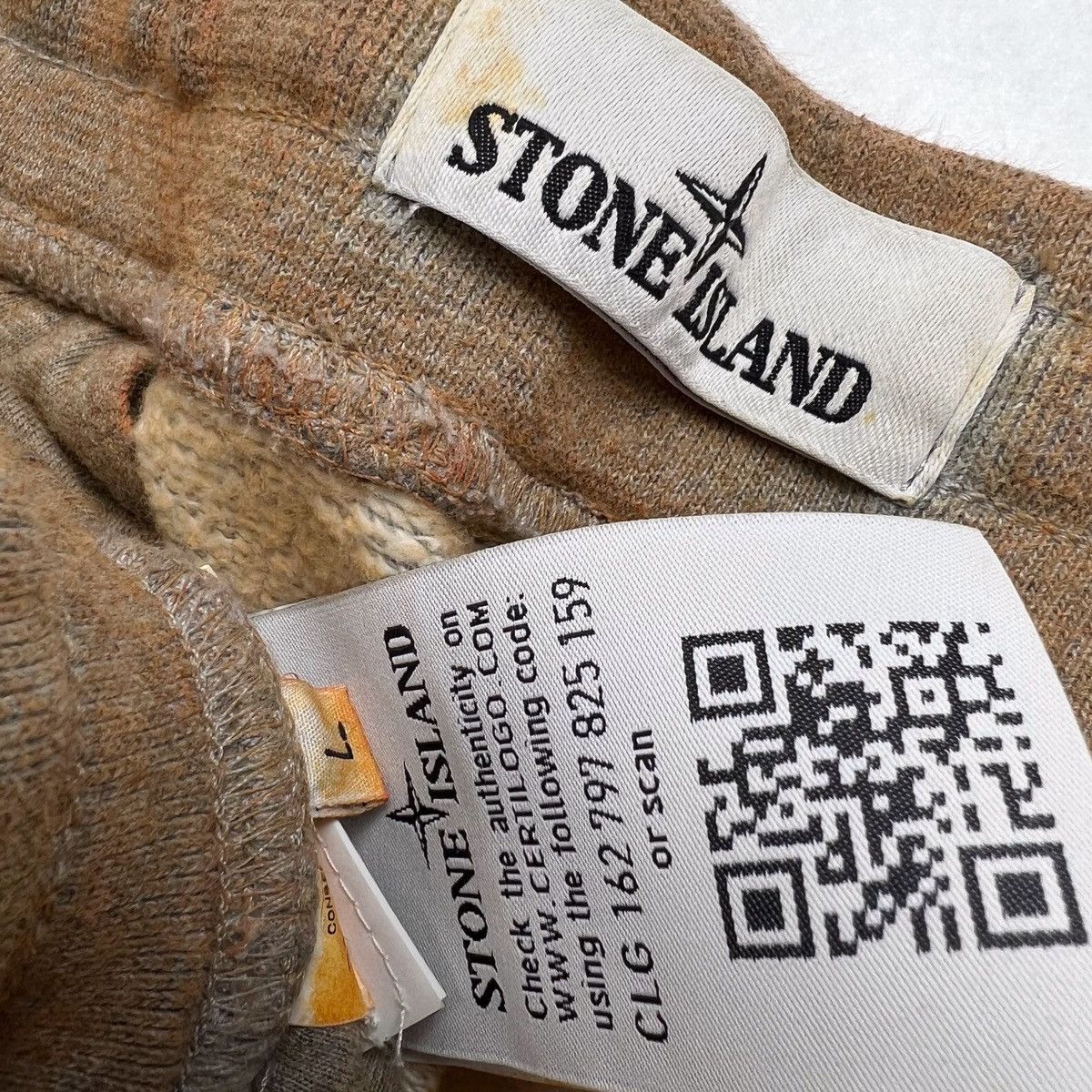 Stone Island Stone Island Orange Dust Treatment Sweatpants Size US 32 / EU 48 - 4 Thumbnail