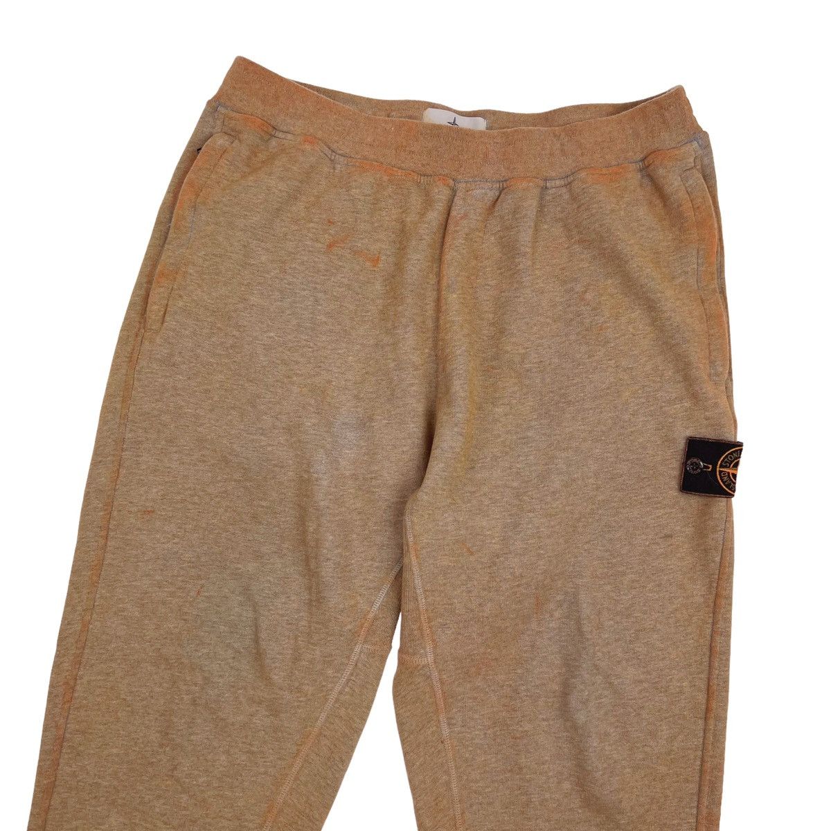 image of Stone Island Orange Dust Treatment Sweatpants, Men's (Size 32)