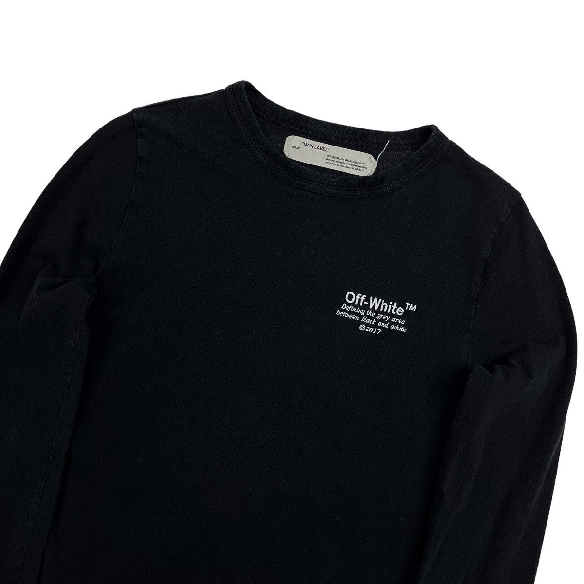 Off-White Off-White Embroidered Logo Long Sleeve T Shirt Size US XS / EU 42 / 0 - 1 Thumbnail