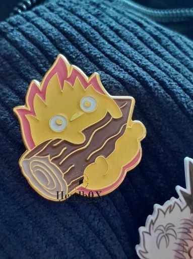 Vintage Calcifer Enamel Pin Size ONE SIZE - 2 Thumbnail