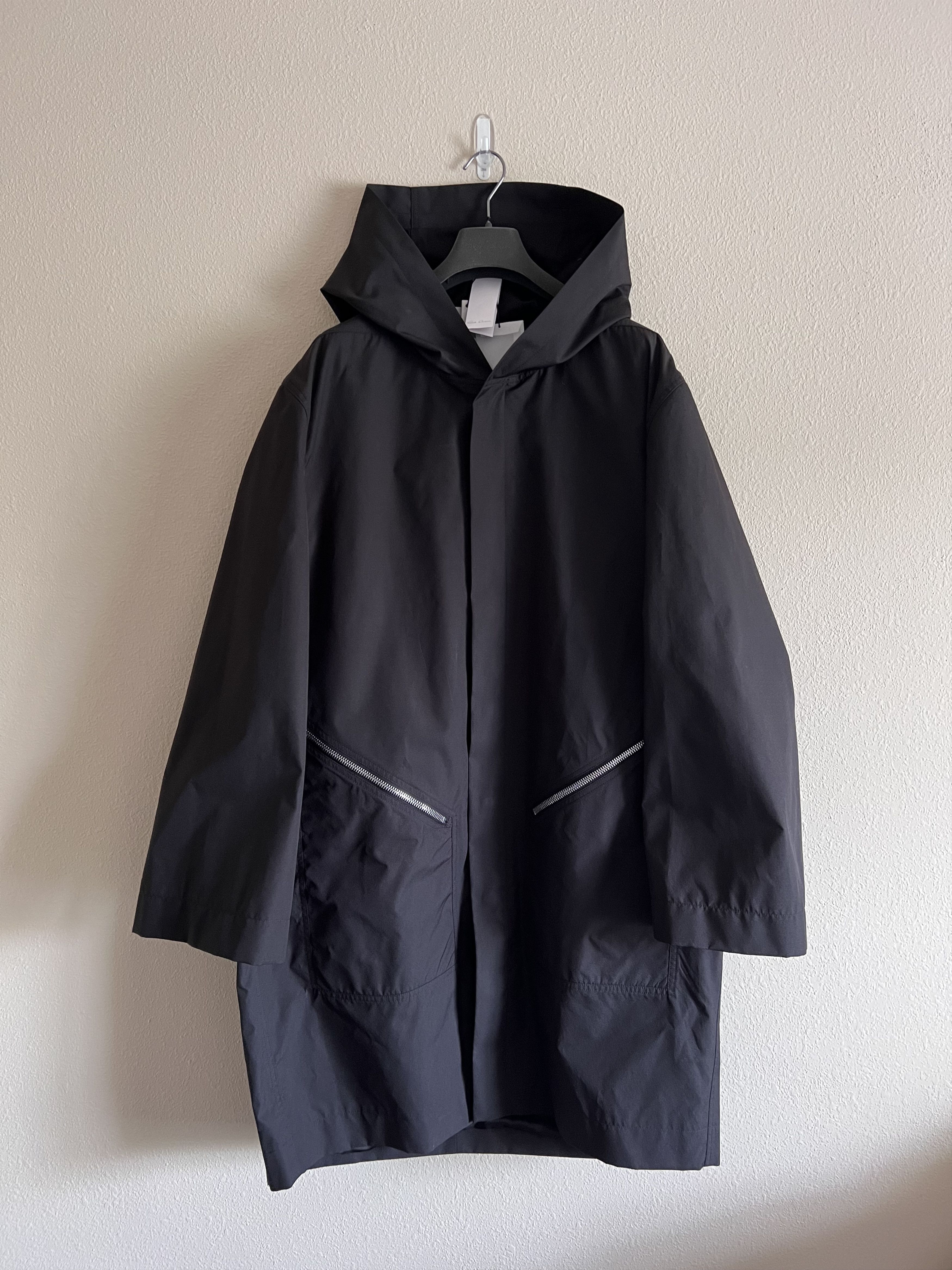 Rick Owens Rick Owens EDFU Hooded Raincoat in Black | Grailed