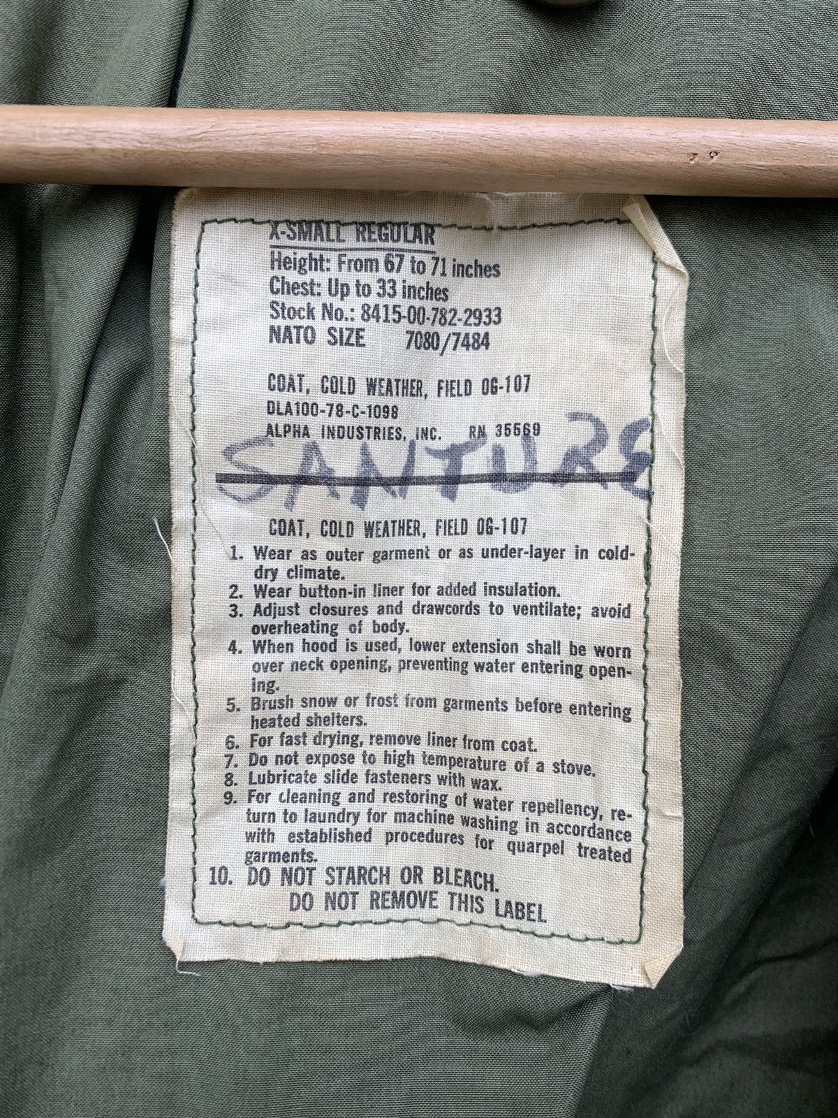 Vintage 🪖Vintage 80s USAF EXTREME COLD WEATHER MILITARY JACKET Size US M / EU 48-50 / 2 - 11 Thumbnail