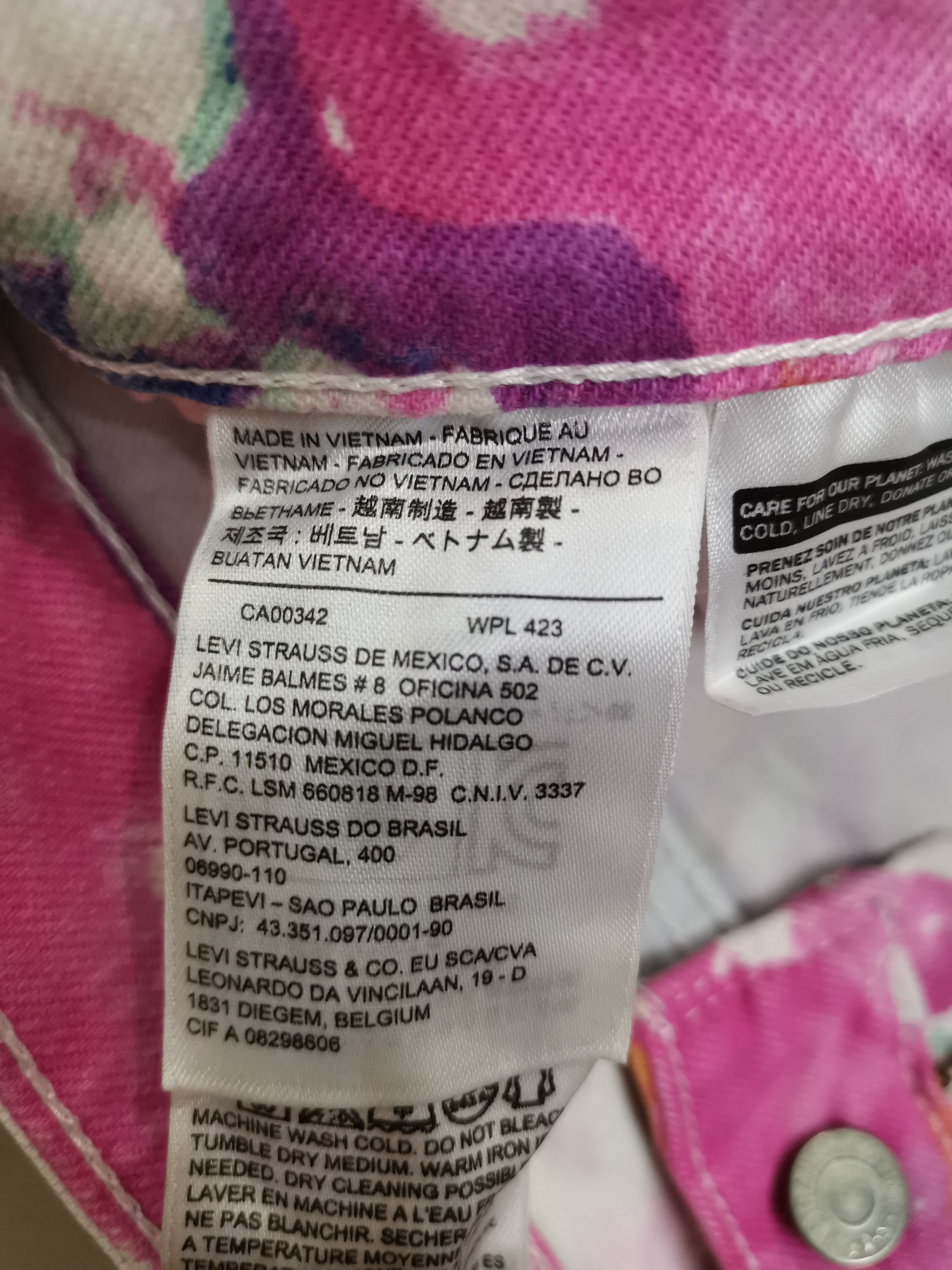 Levi's Rare 90's Levis Multicolor Tie-Dye Jeans Size US 29 - 13 Thumbnail