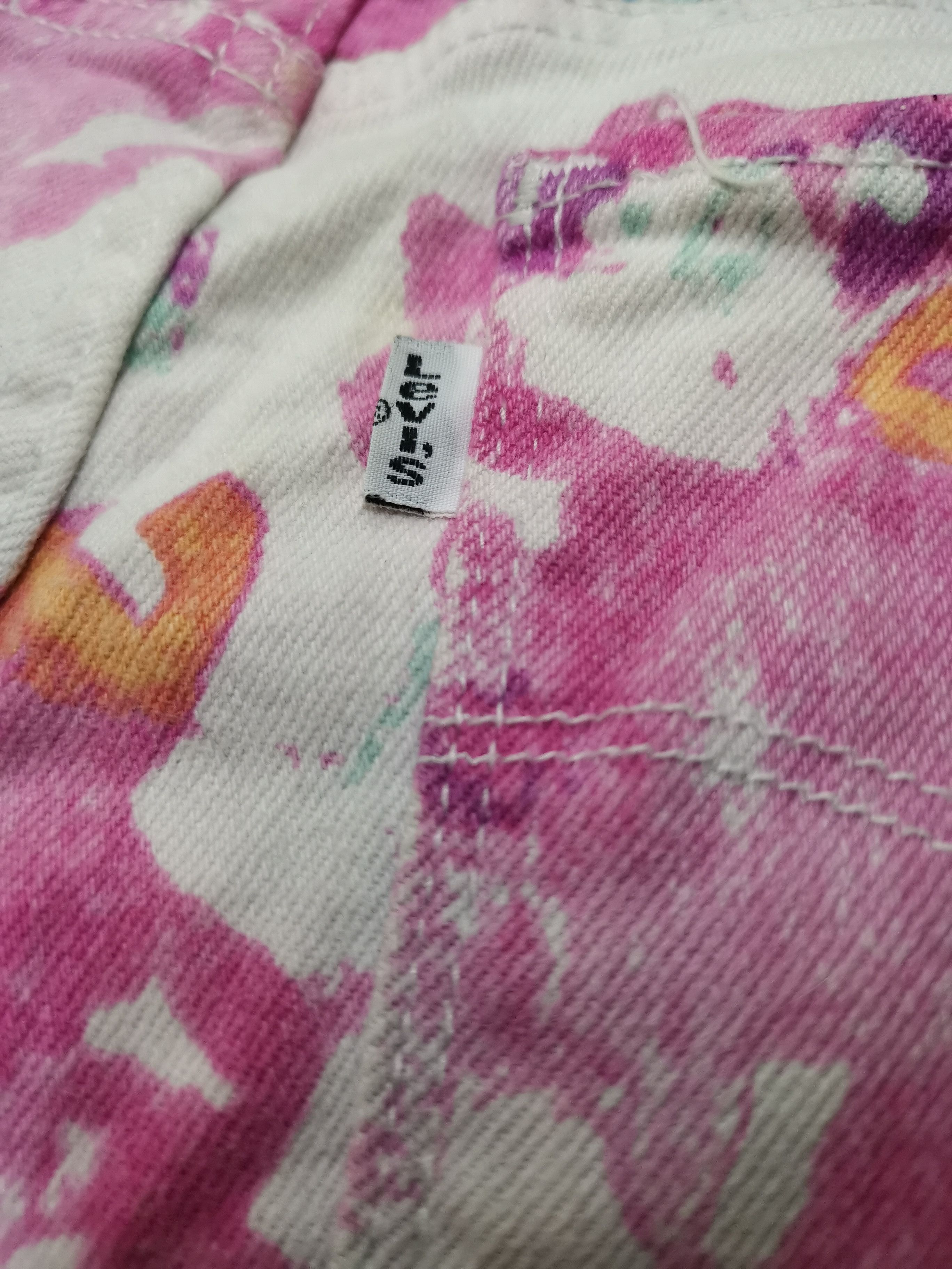 Levi's Rare 90's Levis Multicolor Tie-Dye Jeans Size US 29 - 16 Thumbnail