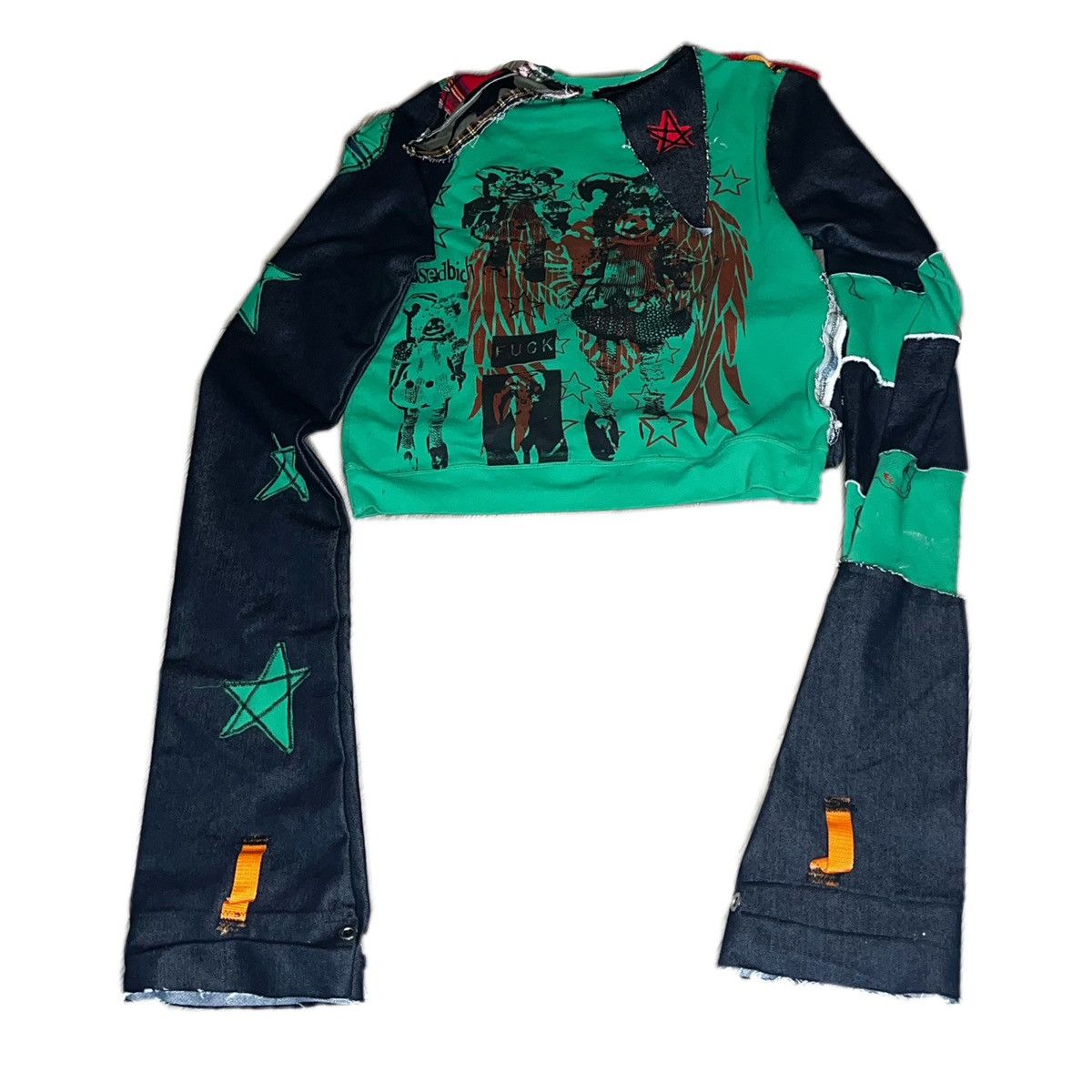 Designer Basedbich clown inspired extendo sleeve sweatshirt Size US XXL / EU 58 / 5 - 2 Thumbnail