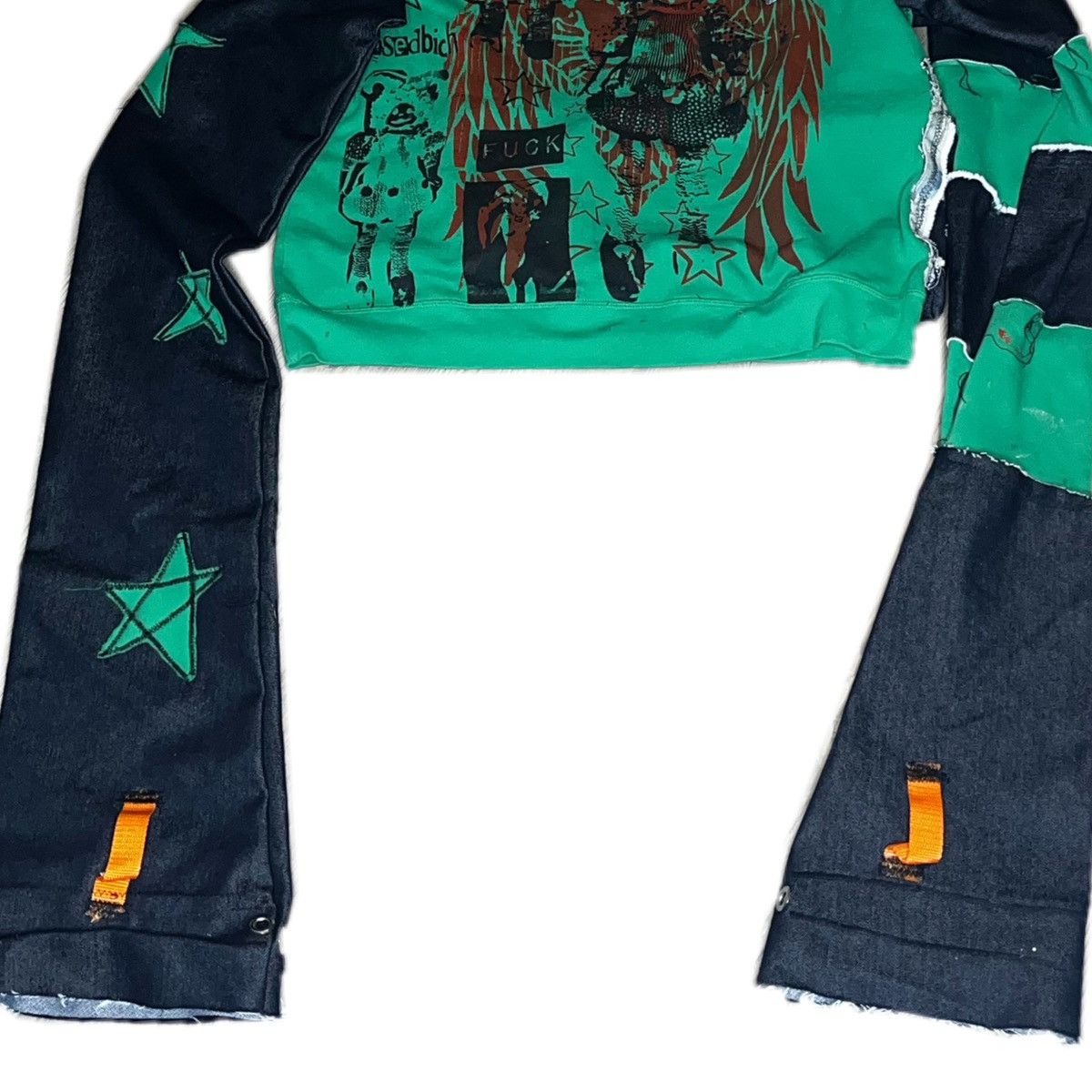 Designer Basedbich clown inspired extendo sleeve sweatshirt Size US XXL / EU 58 / 5 - 7 Thumbnail