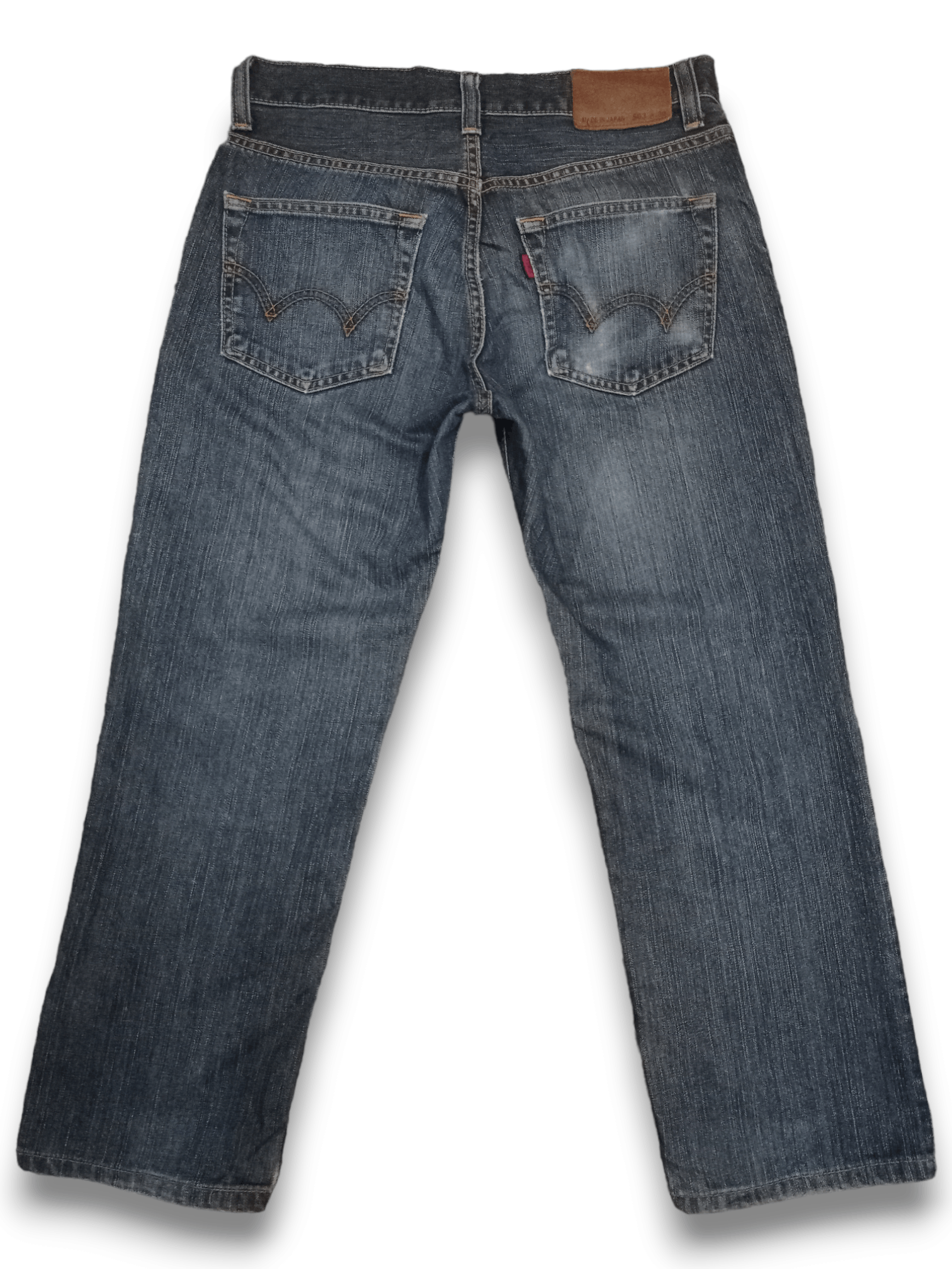 Edwin × Japanese Brand Vintage Japanese Edwin 503 Blue Wash Distressed Loose Jeans Size US 31 - 2 Thumbnail