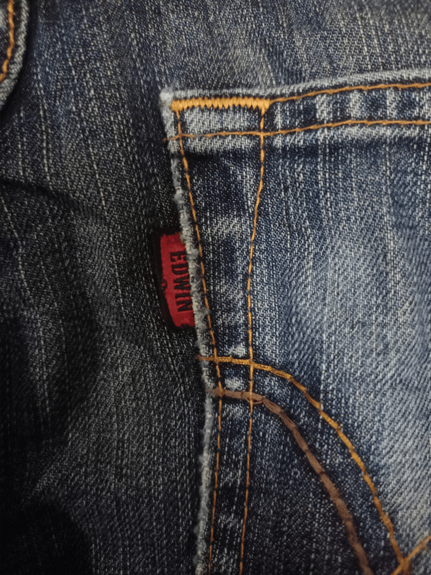 Edwin × Japanese Brand Vintage Japanese Edwin 503 Blue Wash Distressed Loose Jeans Size US 31 - 9 Thumbnail