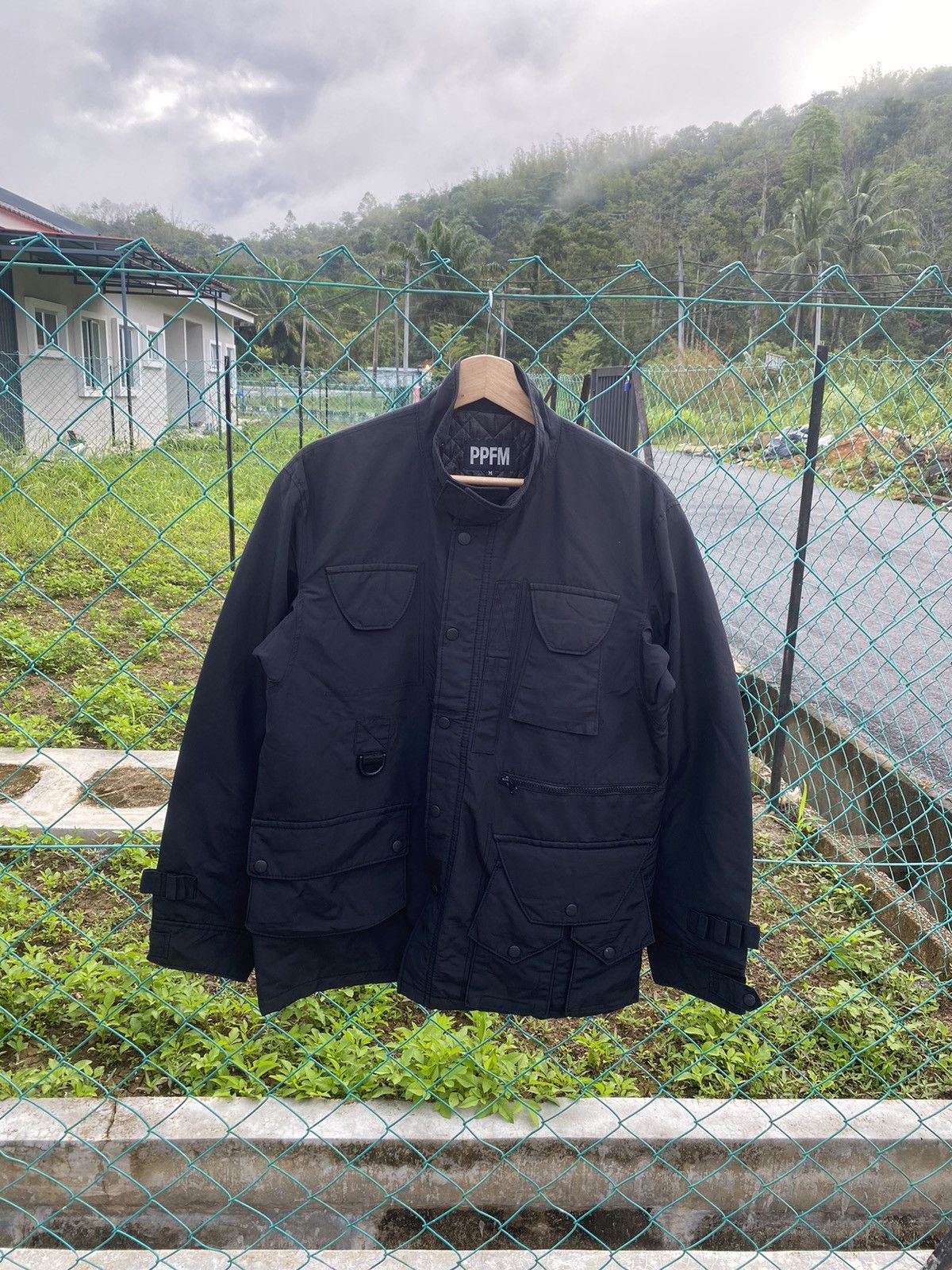 image of Ppfm Multipocket Tactical Jacket in Black, Men's (Size Medium)