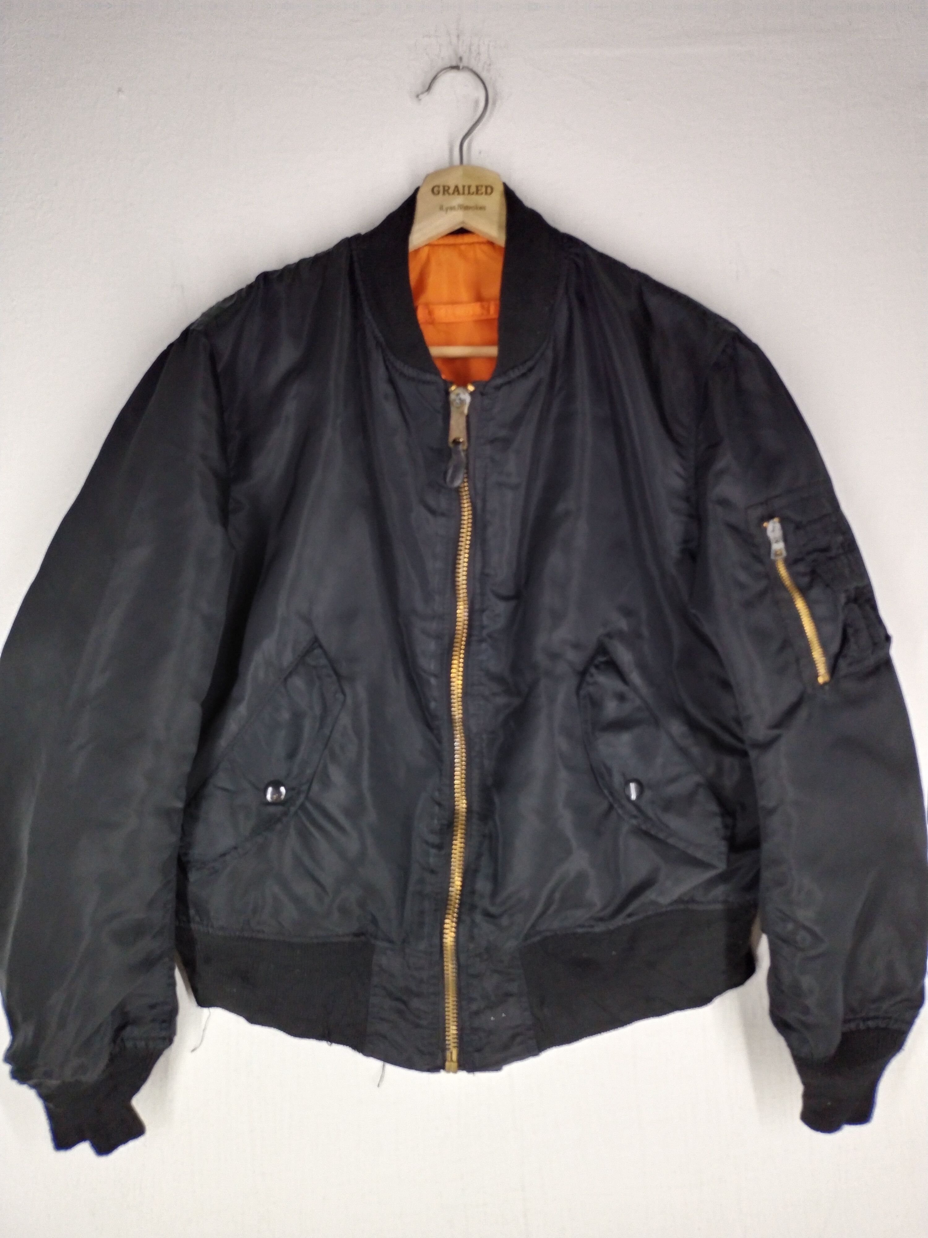 Buzz Rickson's VINTAGE B-ZERO SURF GANG EMBROIDERY ALPHA BOMBER JACKET Size US M / EU 48-50 / 2 - 3 Thumbnail
