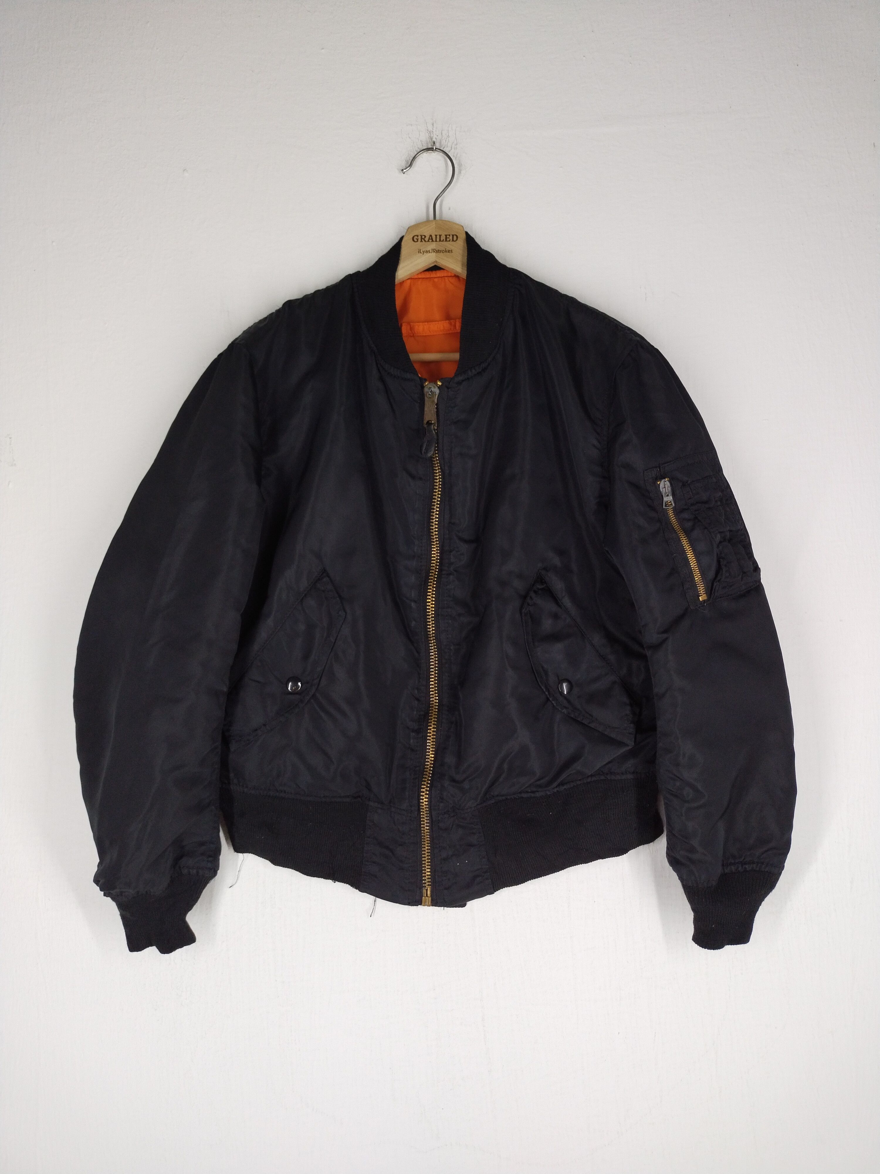 Buzz Rickson's VINTAGE B-ZERO SURF GANG EMBROIDERY ALPHA BOMBER JACKET Size US M / EU 48-50 / 2 - 4 Thumbnail
