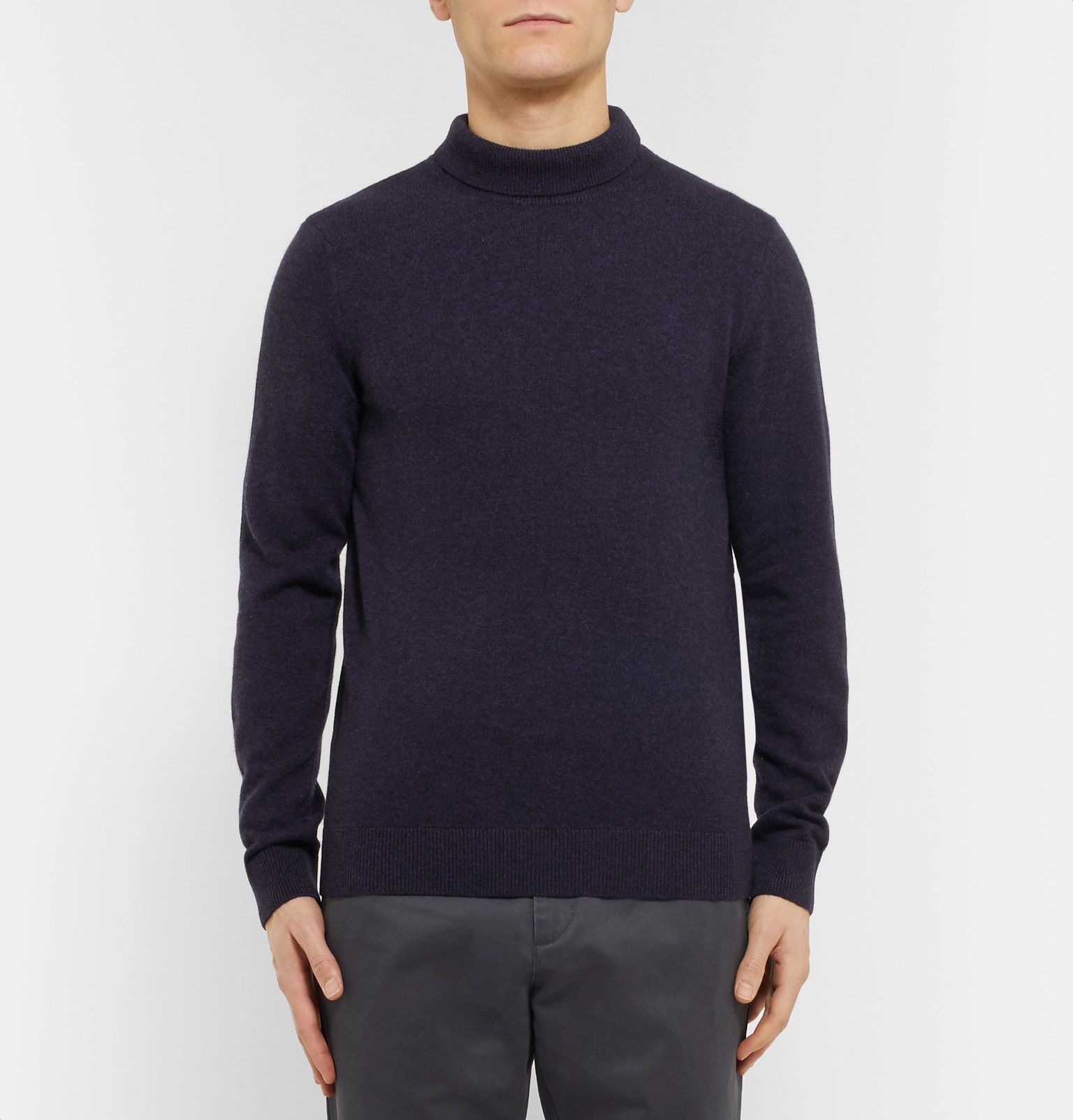 A.P.C. Ryan Wool and Cashmere-Blend Rollneck Turtle neck Sweater Size US S / EU 44-46 / 1 - 2 Thumbnail